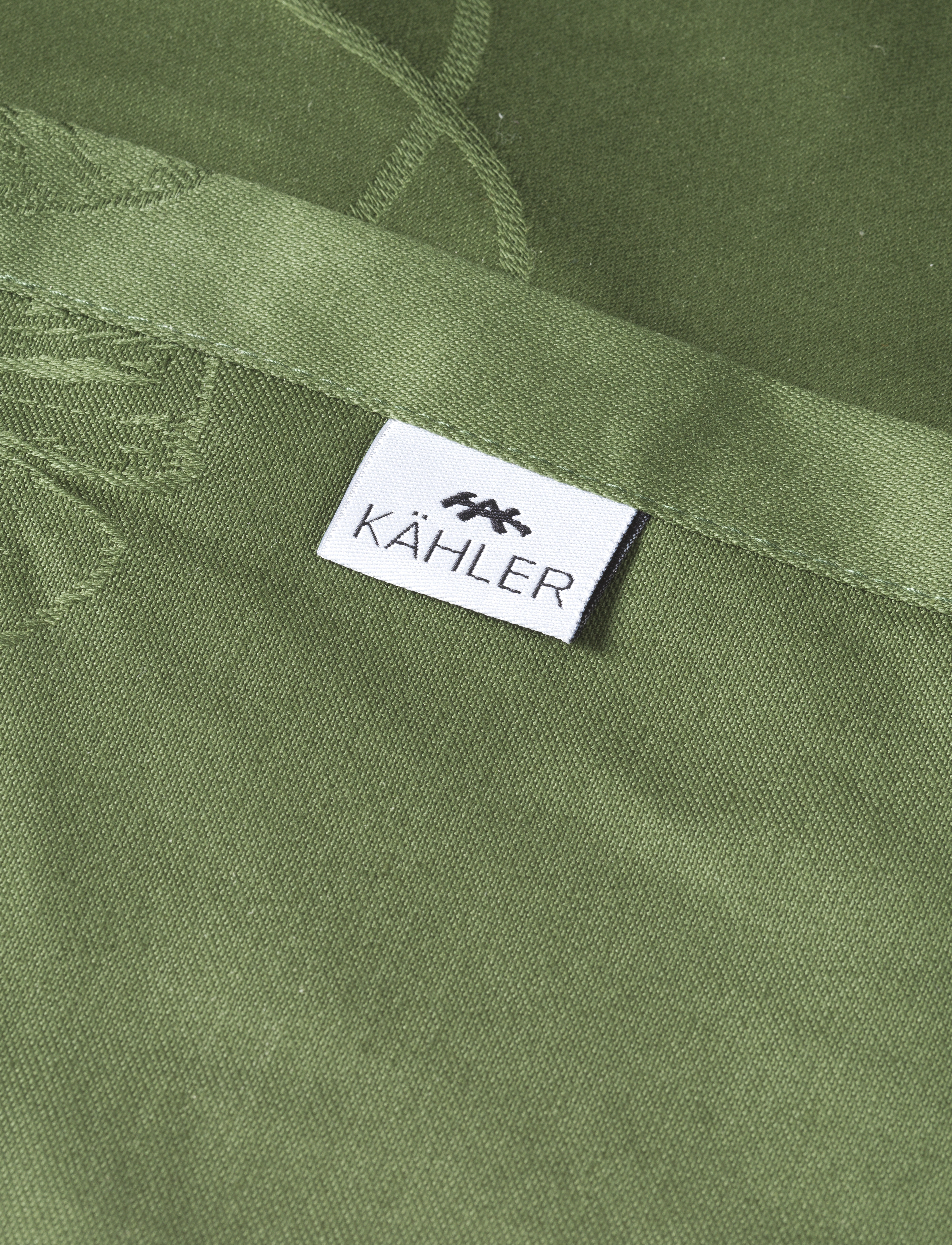 Kähler - Hammershøi Poppy Damask tablecloth 150x320 cm green - tischdecken & tischläufer - green - 2