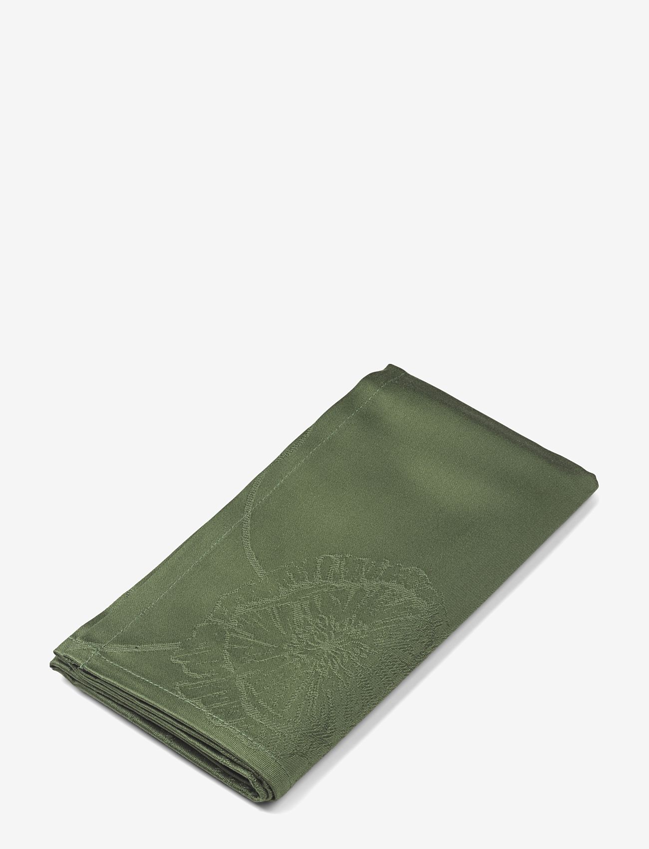 Kähler - Hammershøi Poppy Tygservett 45x45 cm grön 4 st. - green - 1