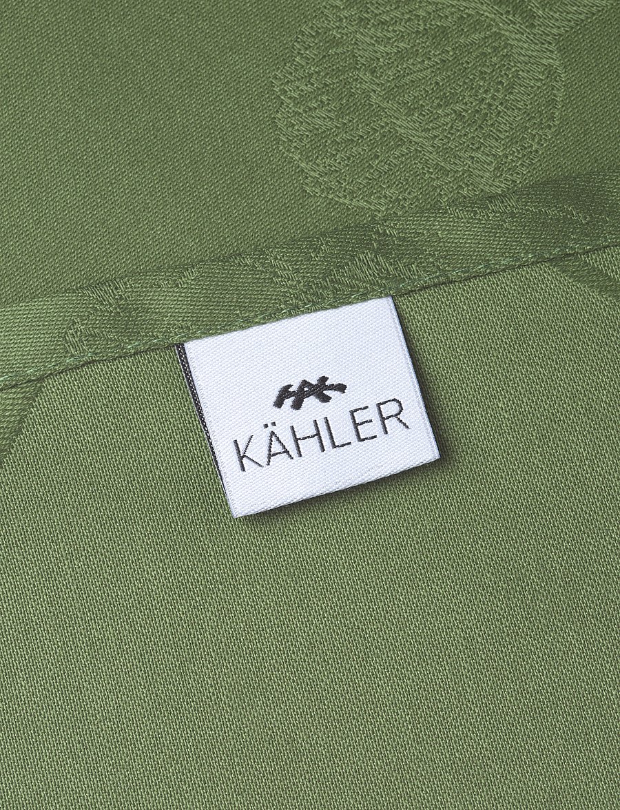 Kähler - Hammershøi Poppy Napkin 45x45 cm green 4 pcs. - stoffservietten - green - 3