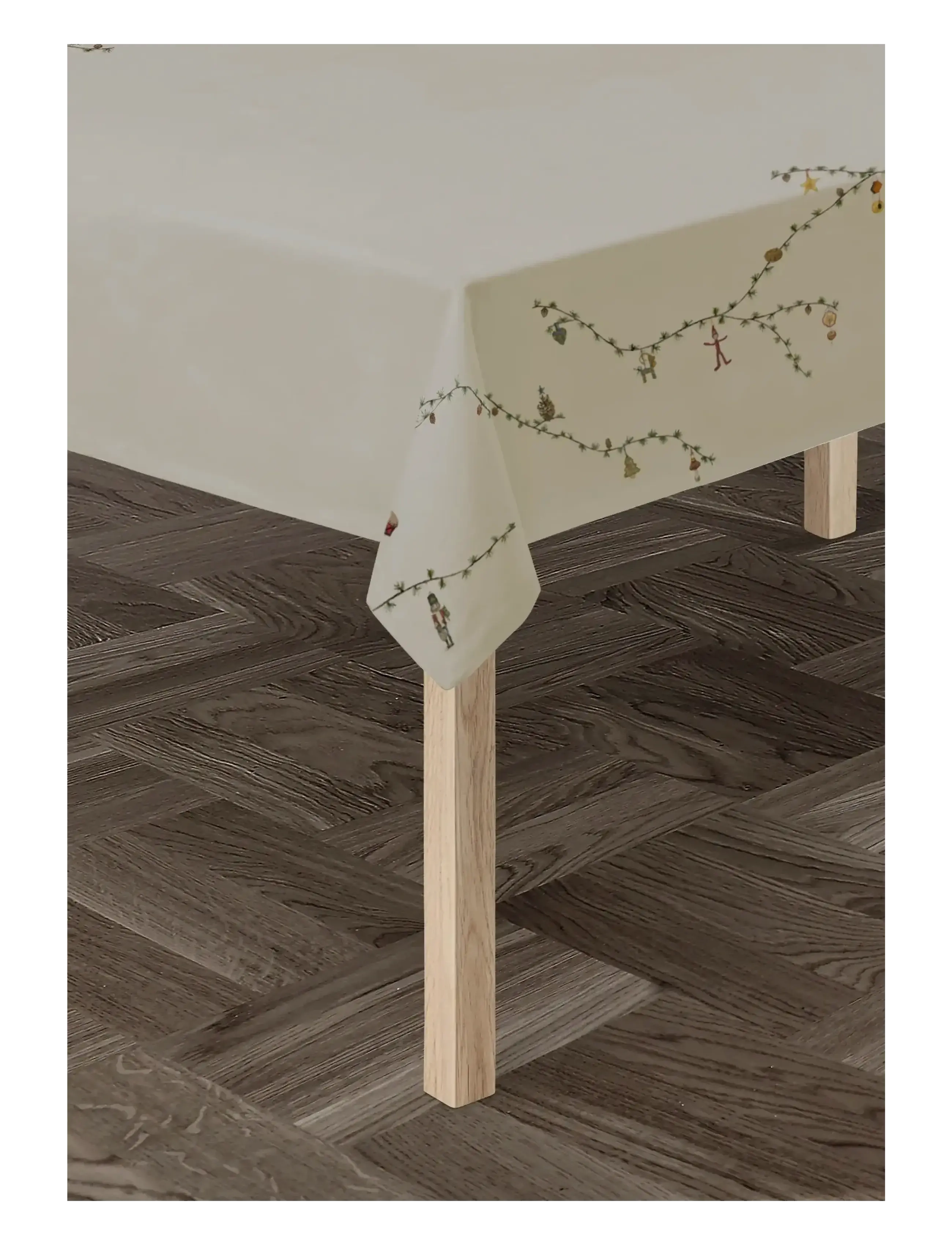 Kähler - Hammershøi Christmas Dug 150x220 cm sand - duge & bordløbere - sand - 2