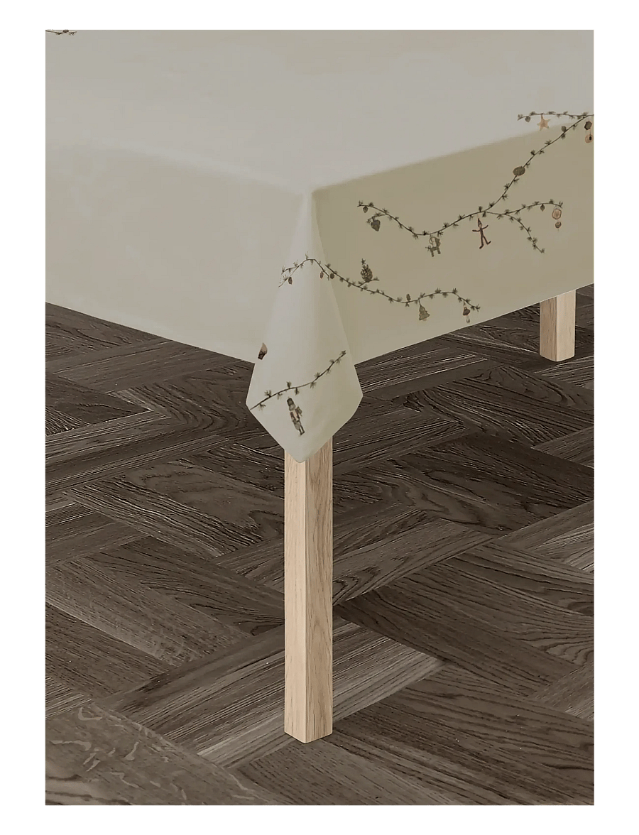 Kähler - Hammershøi Christmas Dug 150x220 cm sand - duge & bordløbere - sand - 2