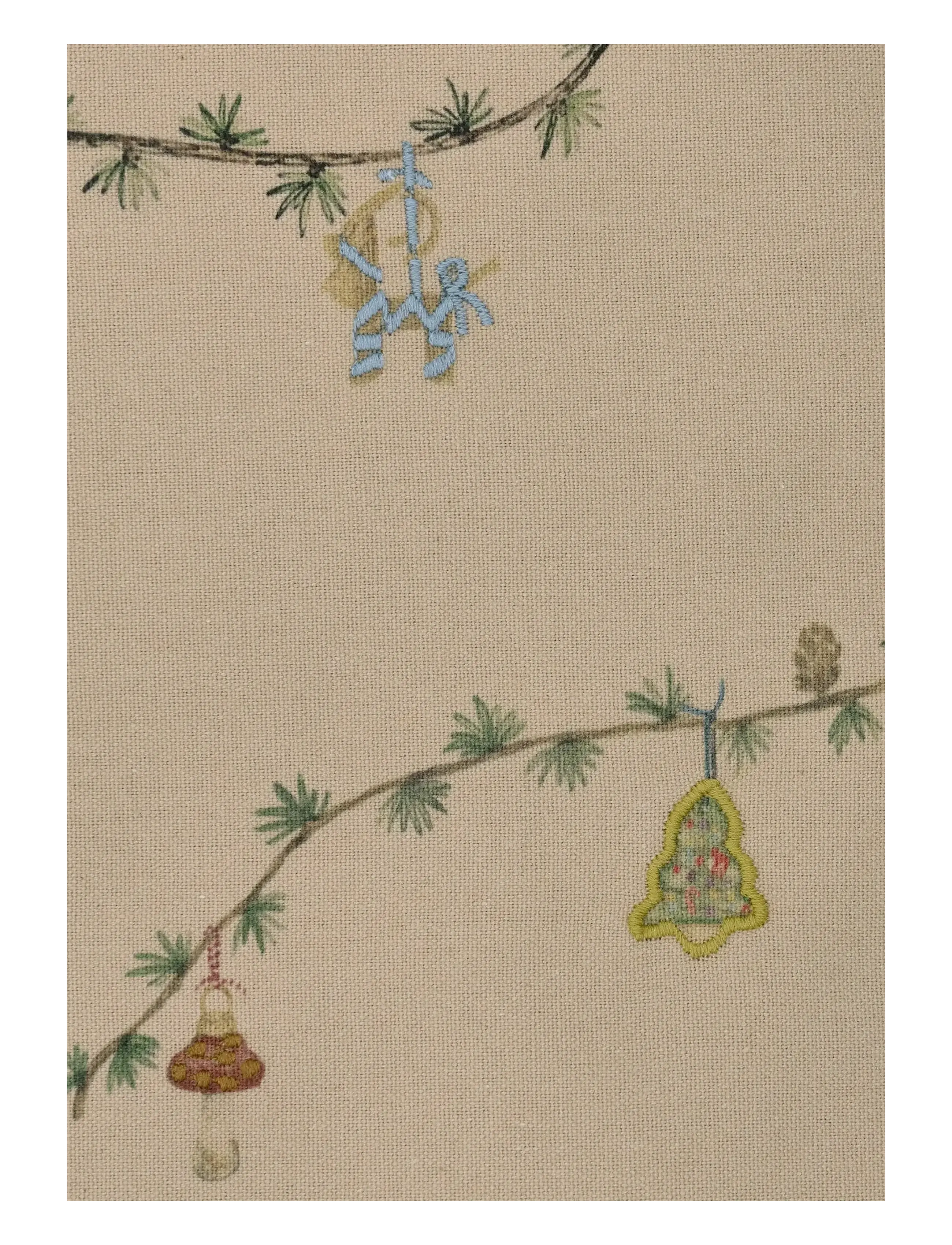 Kähler - Hammershøi Christmas Dug 150x220 cm sand - duge & bordløbere - sand - 3