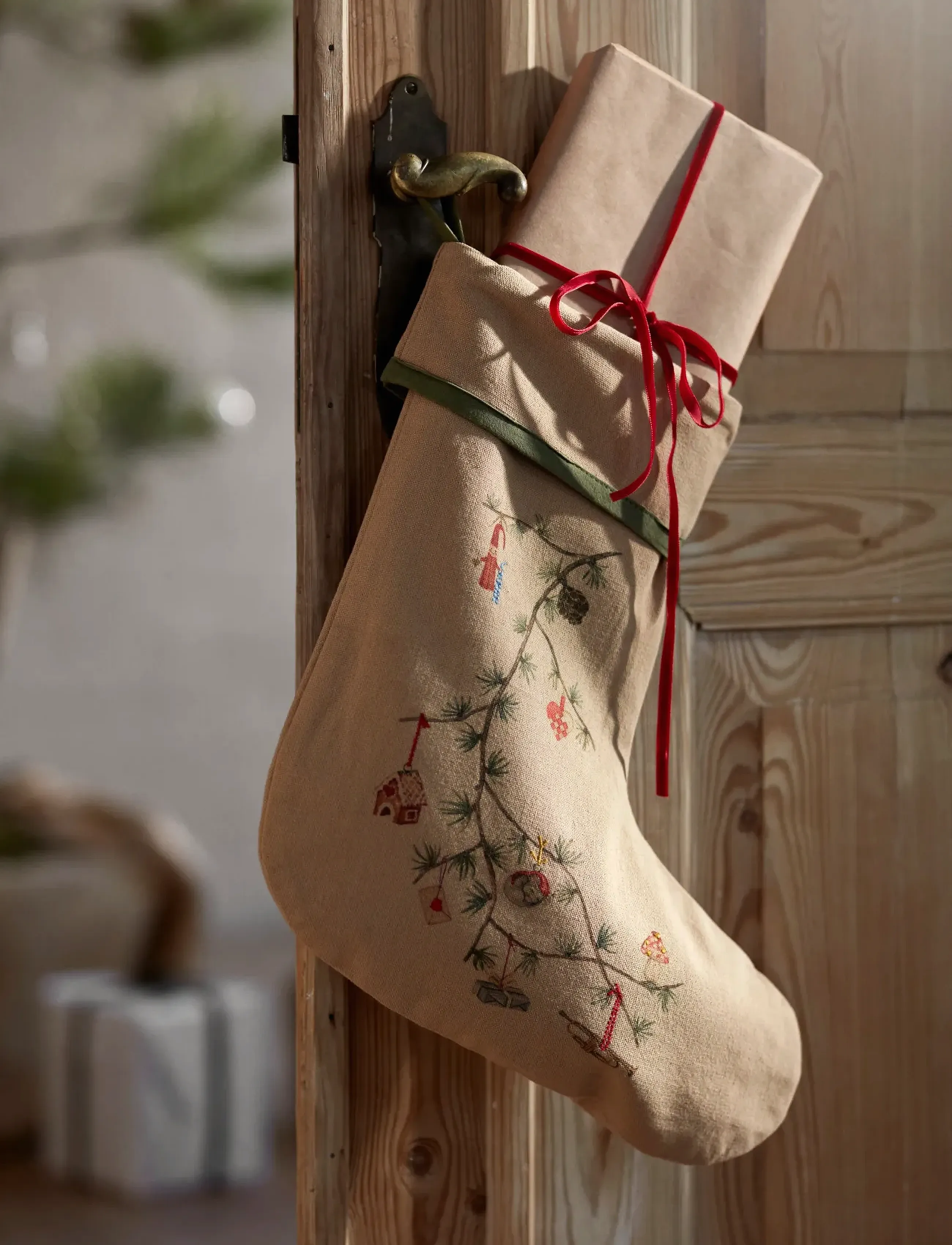 Kähler - Hammershøi Christmas Christmas sock H46 sand - weihnachtsaccessoires - sand - 0