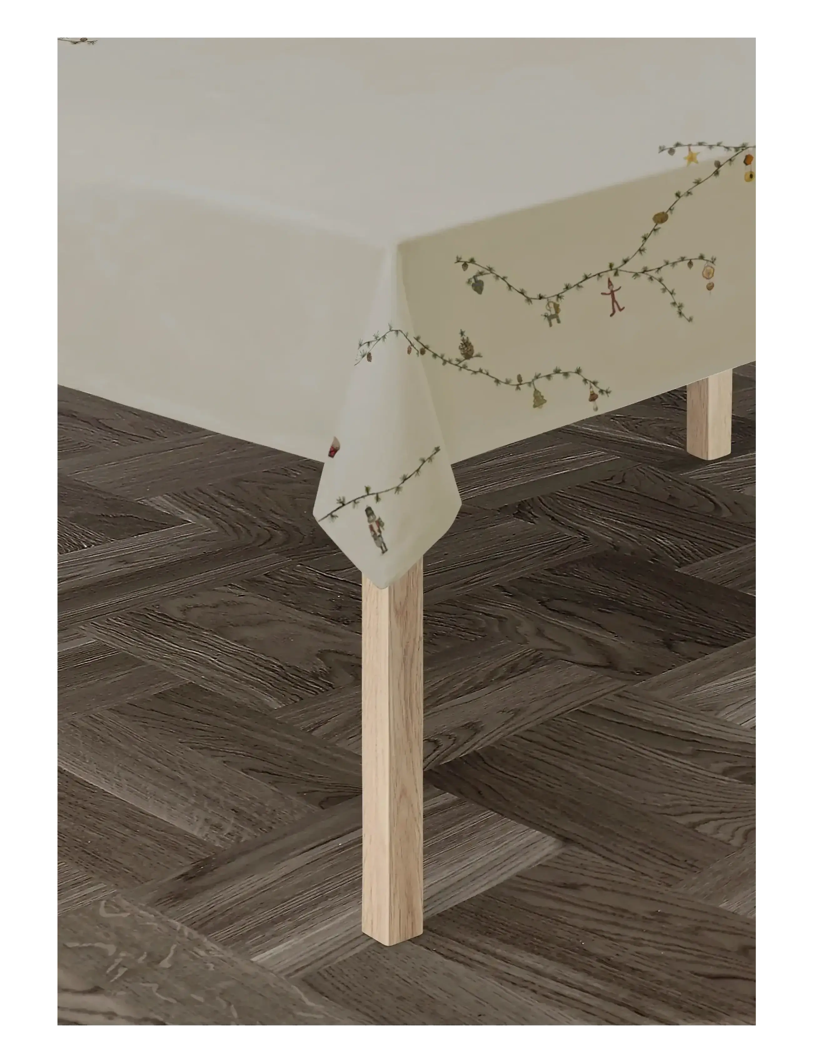 Kähler - Hammershøi Christmas Tablecloth 150x270 cm sand - laudlinad - sand - 2