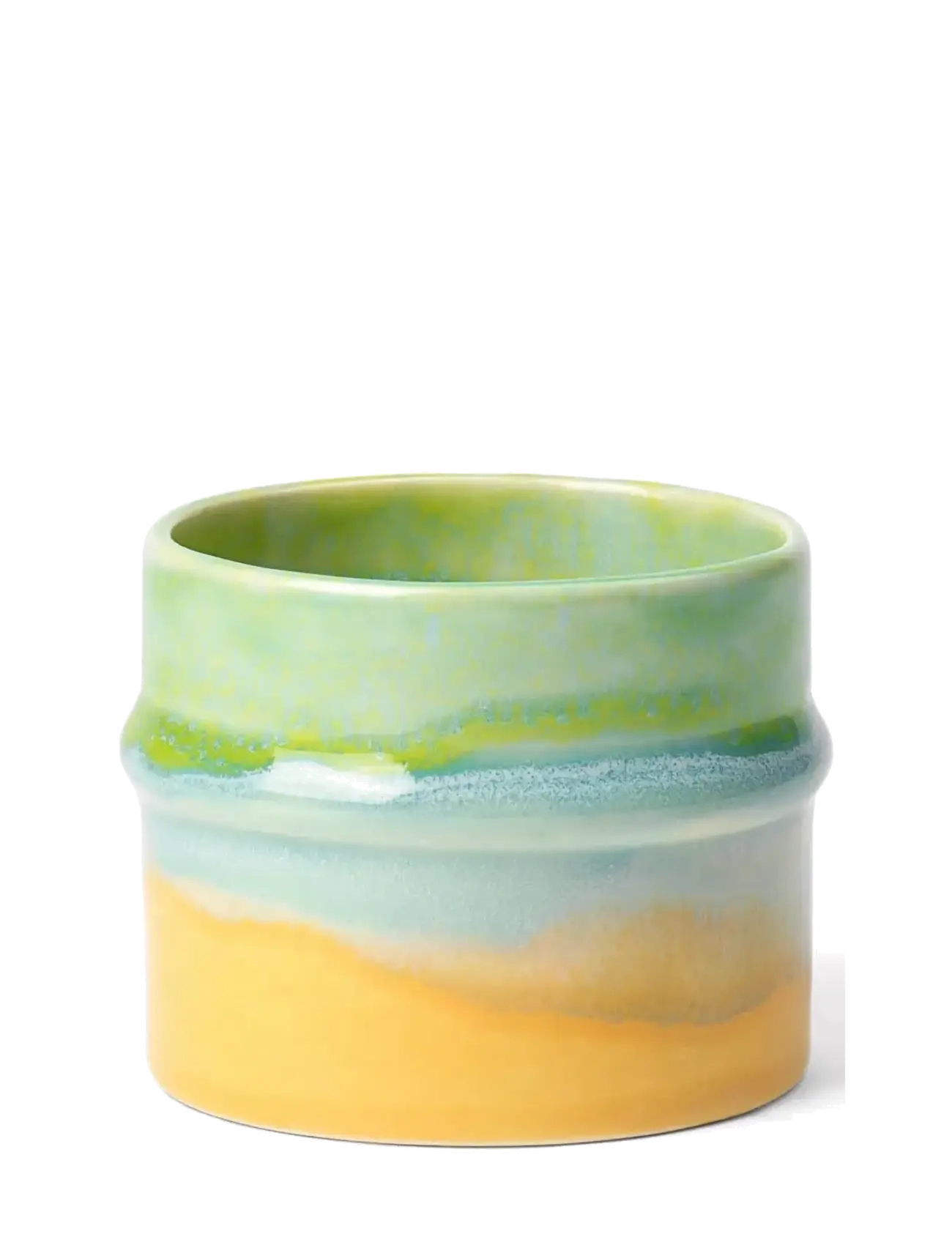 KÄHLER Poppery Krus 27 Cl Apple Grün/Mint/Gelb Patterned - 27 CL - Unisex