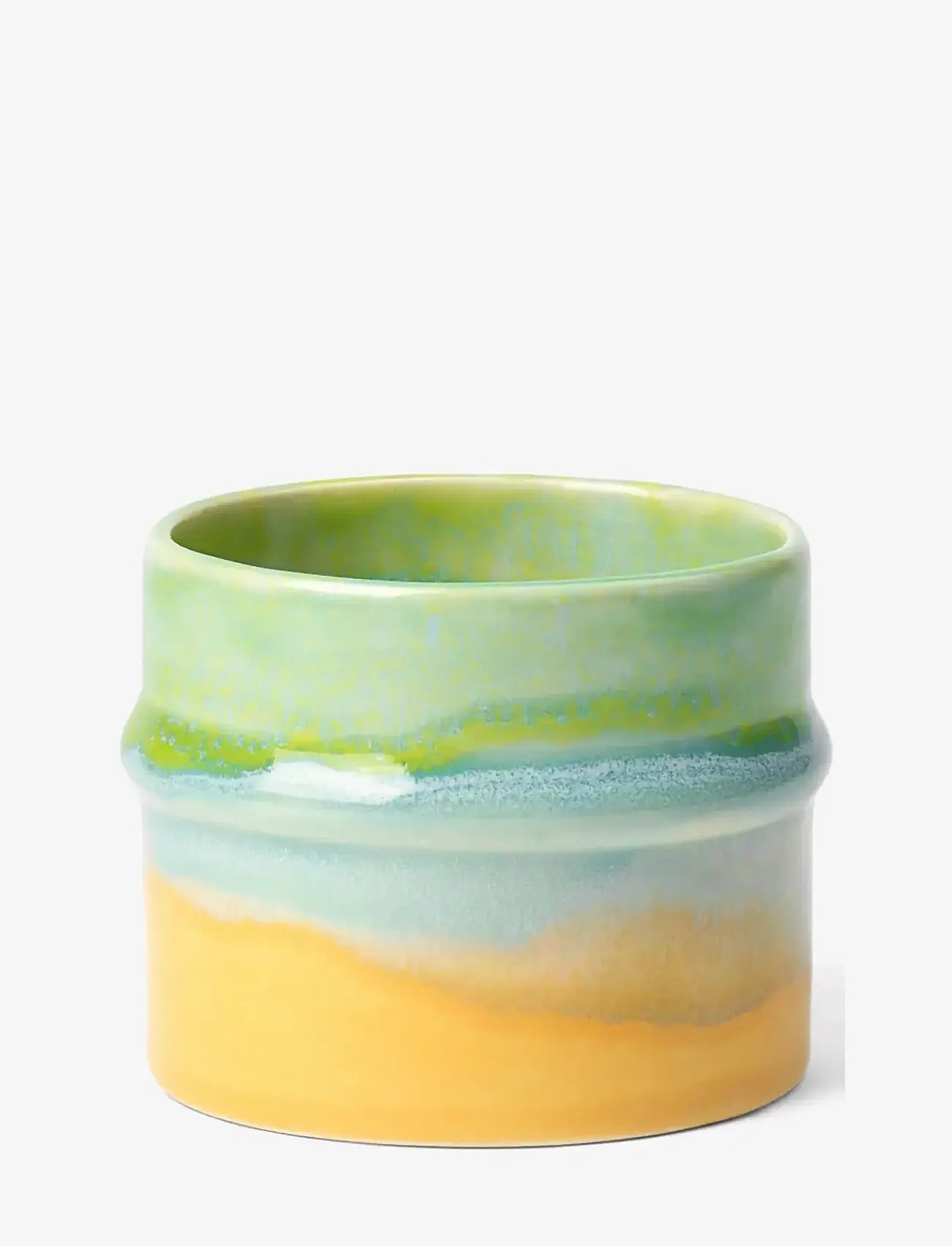 Kähler - Poppery Mugg 27 cl apple green/mint/yellow - tekoppar - apple green/mint/yellow - 1