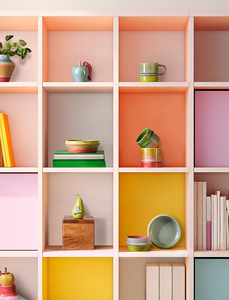 Kähler - Poppery Mug 27 cl apple green/mint/yellow - teetassen - apple green/mint/yellow - 4