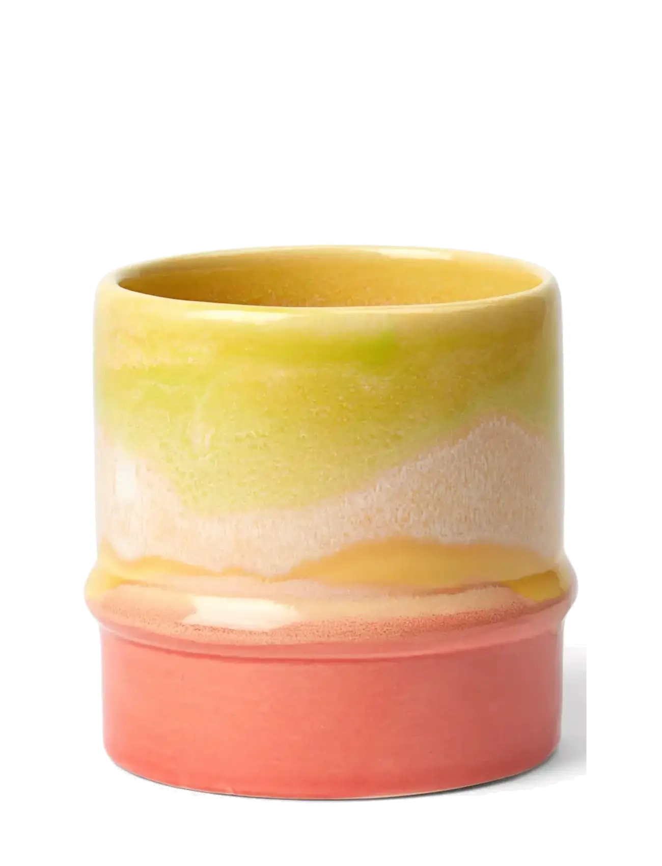 Kähler Poppery Krus 36 Cl Yellow/Apple Green/Pink, Coffee Kop, Multi/mønstret, Str: 36 CL