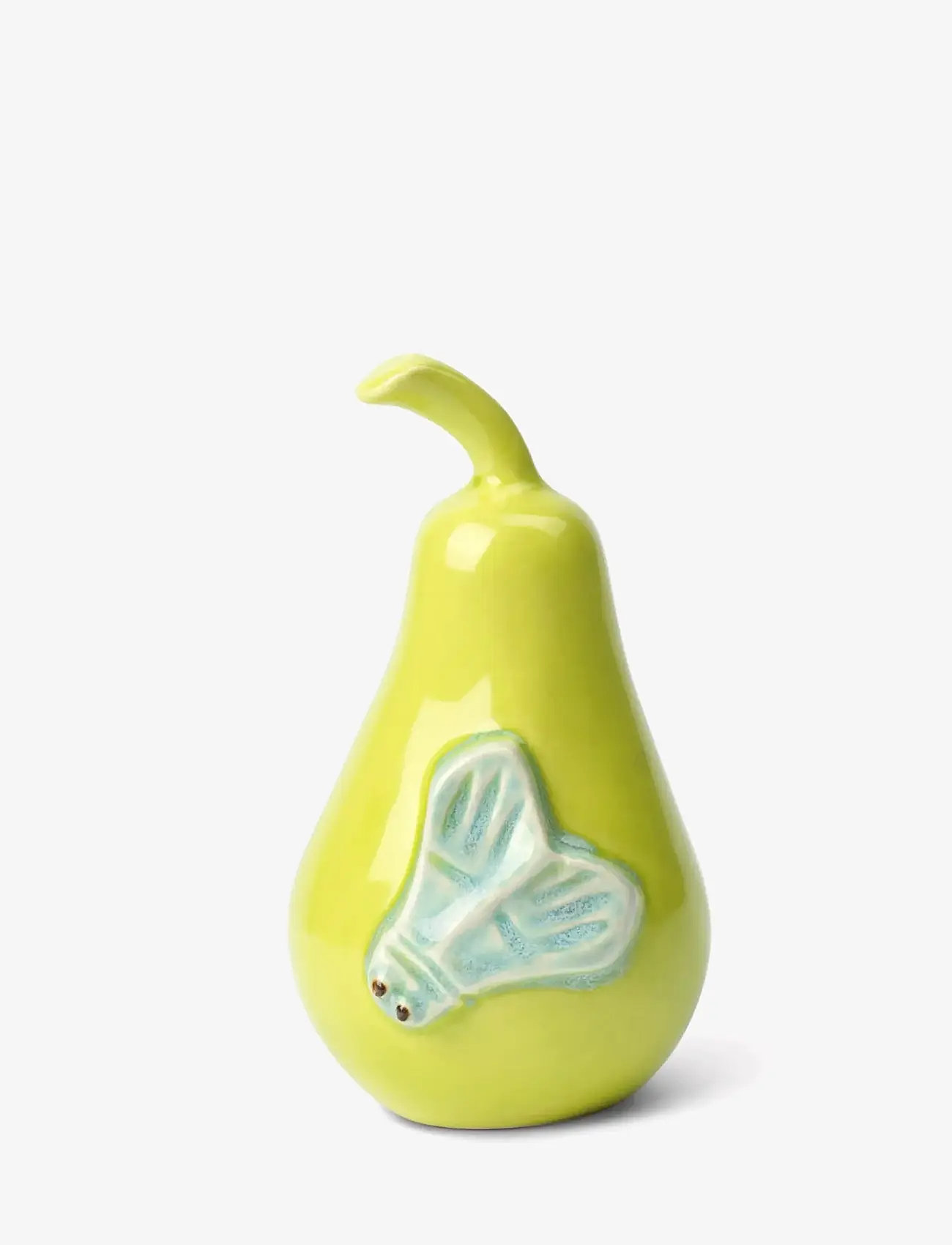 Kähler - Poppery Pear with moth apple green/mint - figuri ja skulptuurid - apple green/mint - 1