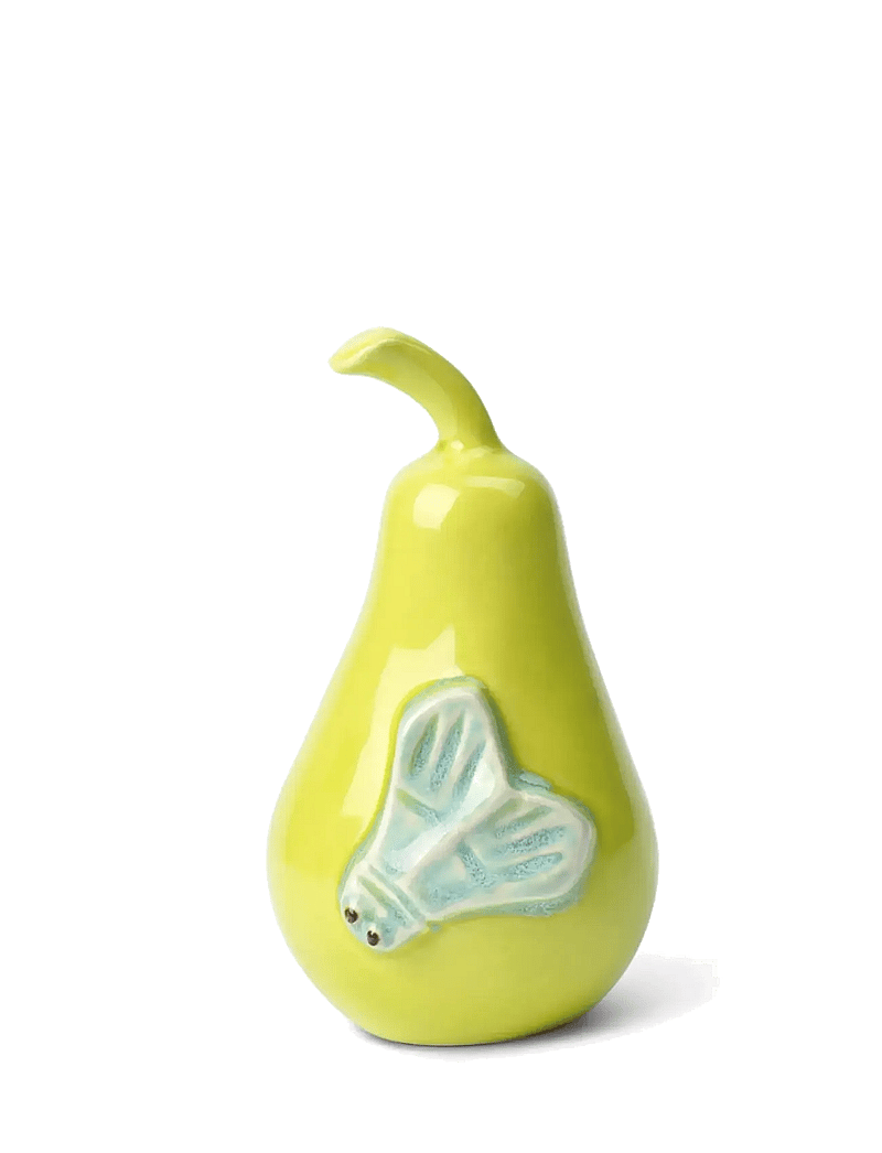 Kähler - Poppery Pear with moth apple green/mint - figuri ja skulptuurid - apple green/mint - 1