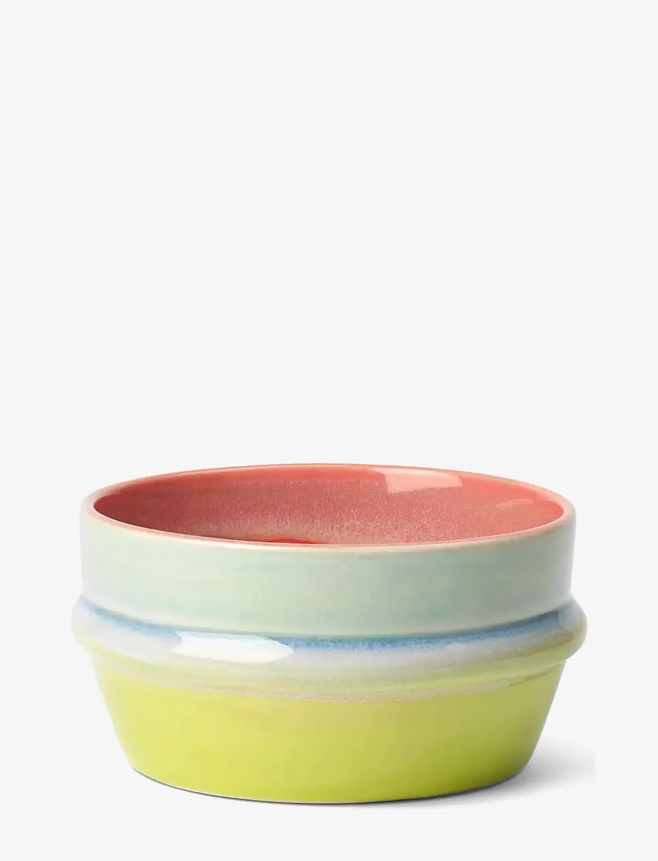 Kähler - Poppery Skål Ø12 cm pink/mint/apple green - frugtskåle - pink/mint/apple green - 1