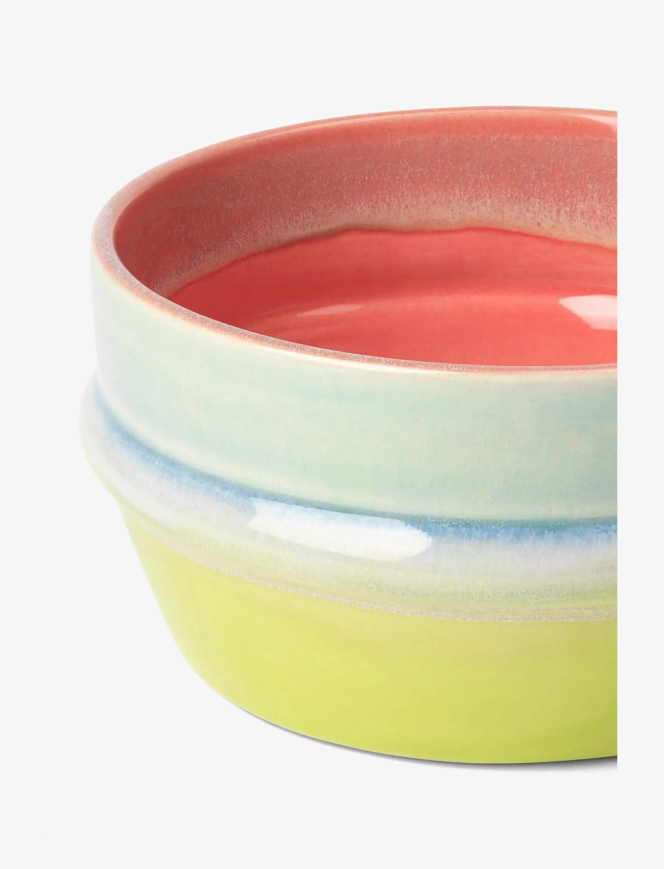 Kähler - Poppery Skål Ø12 cm pink/mint/apple green - frugtskåle - pink/mint/apple green - 2
