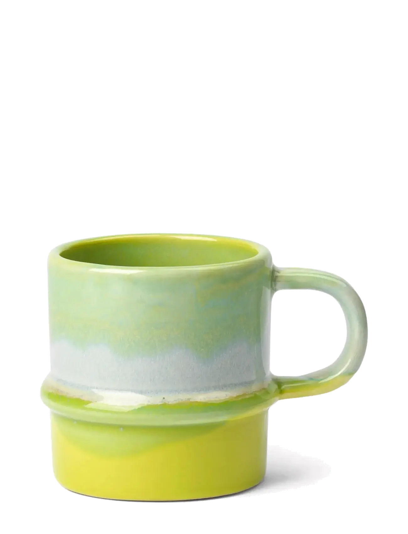 Kähler Poppery Mug with handle 35 cl apple green/mint - Geschirr - APPLE GREEN/MINT / green