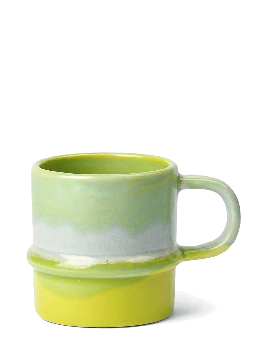 Kähler - Poppery Mug with handle 35 cl apple green/mint - teetassid - apple green/mint - 1