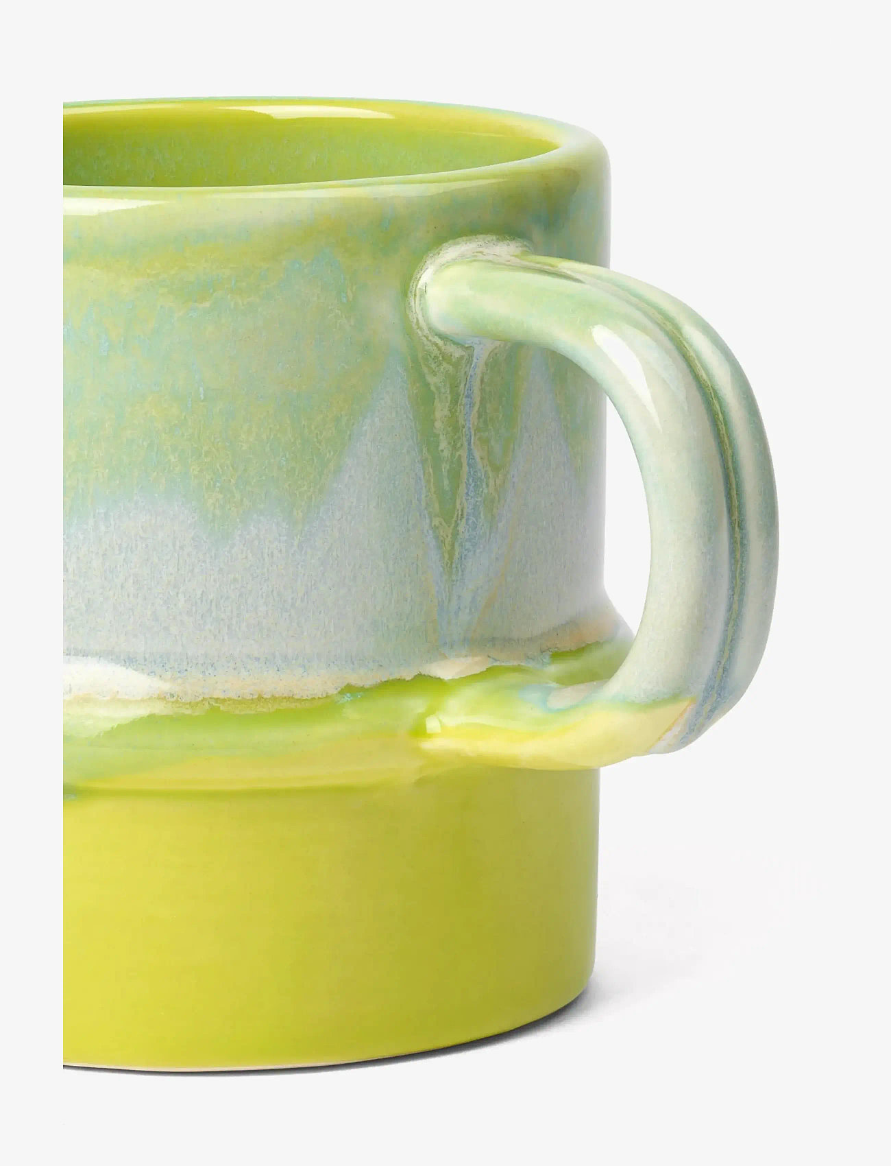 Kähler - Poppery Krus med hank 35 cl apple green/mint - tekopper - apple green/mint - 2