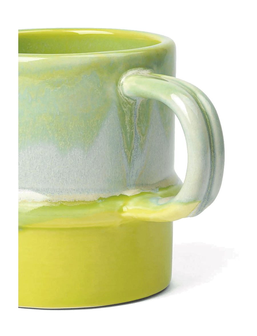 Kähler - Poppery Mug with handle 35 cl apple green/mint - teetassid - apple green/mint - 2