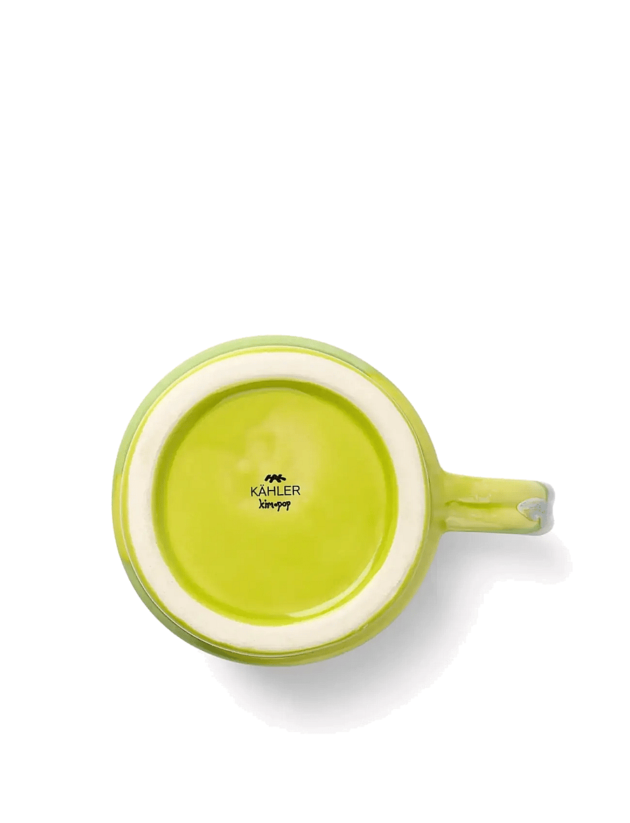 Kähler - Poppery Mug with handle 35 cl apple green/mint - teetassid - apple green/mint - 3