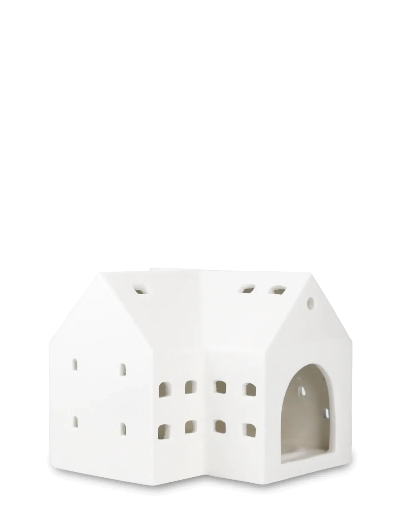Kähler Urbania Lighthouse Barn H10.5 cm white - Christmas - WHITE / white