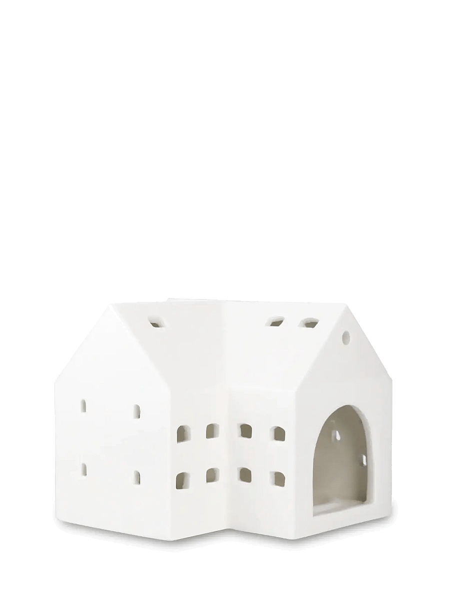 Kähler - Urbania Lighthouse Barn H10.5 cm white - tealight holders - white - 1