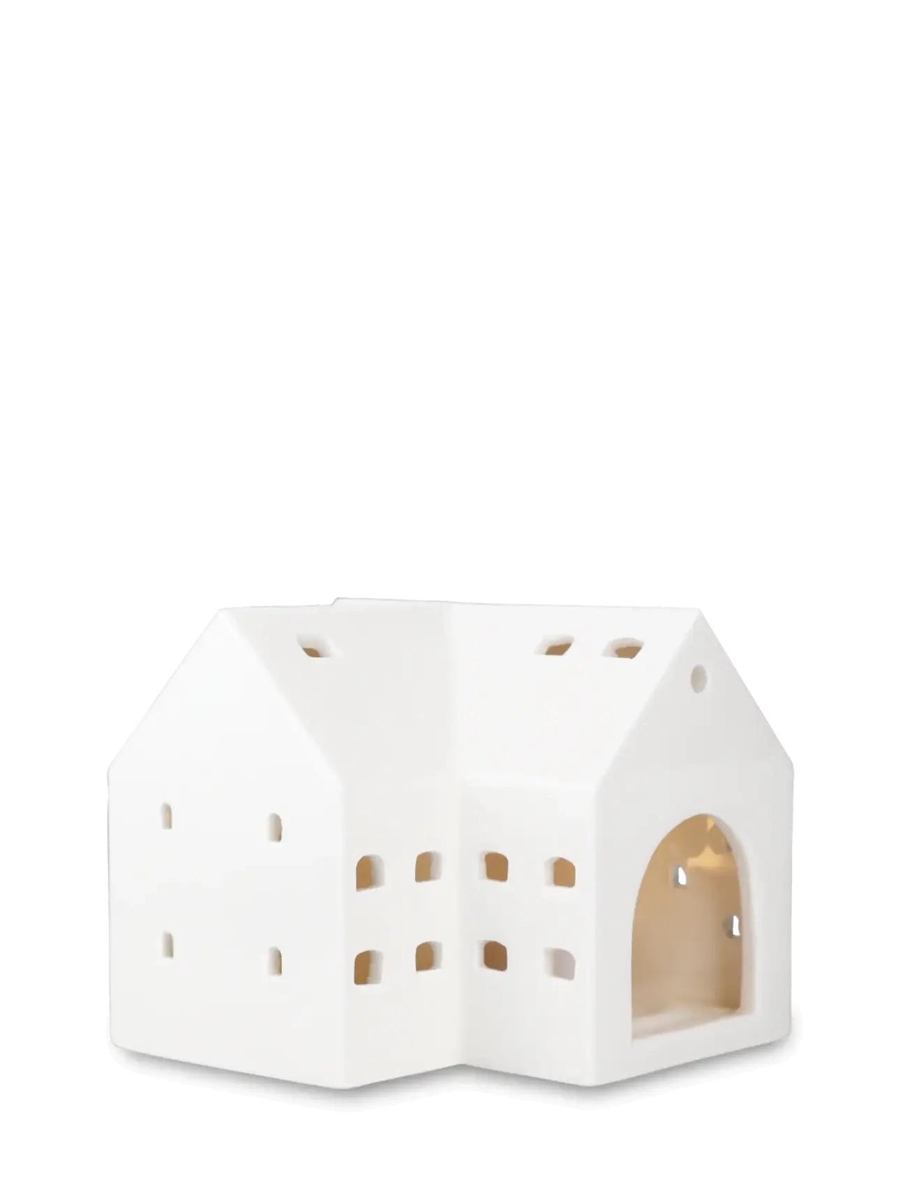Kähler - Urbania Lighthouse Barn H10.5 cm white - tealight holders - white - 2