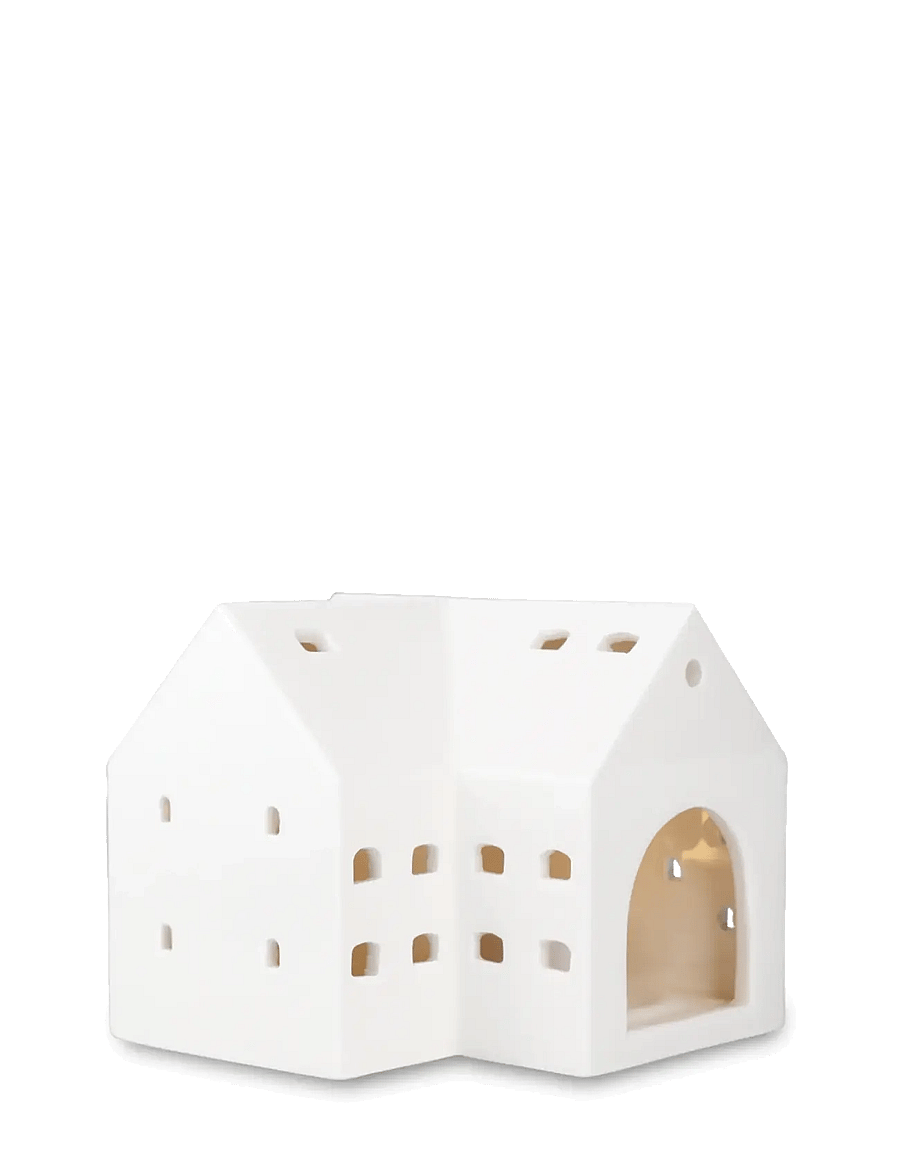 Kähler - Urbania Lighthouse Barn H10.5 cm white - tealight holders - white - 2
