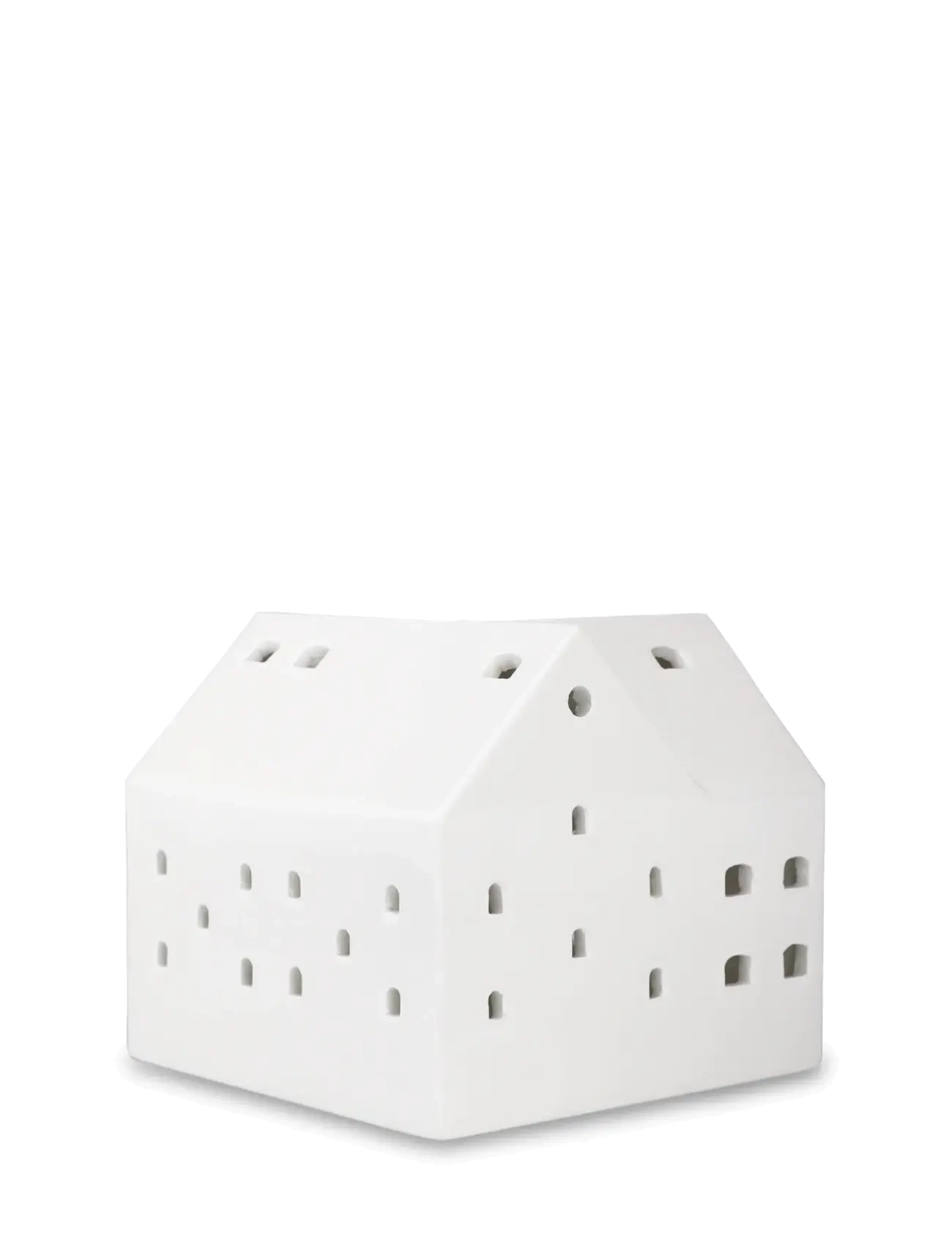 Kähler - Urbania Lighthouse Barn H10.5 cm white - tealight holders - white - 3