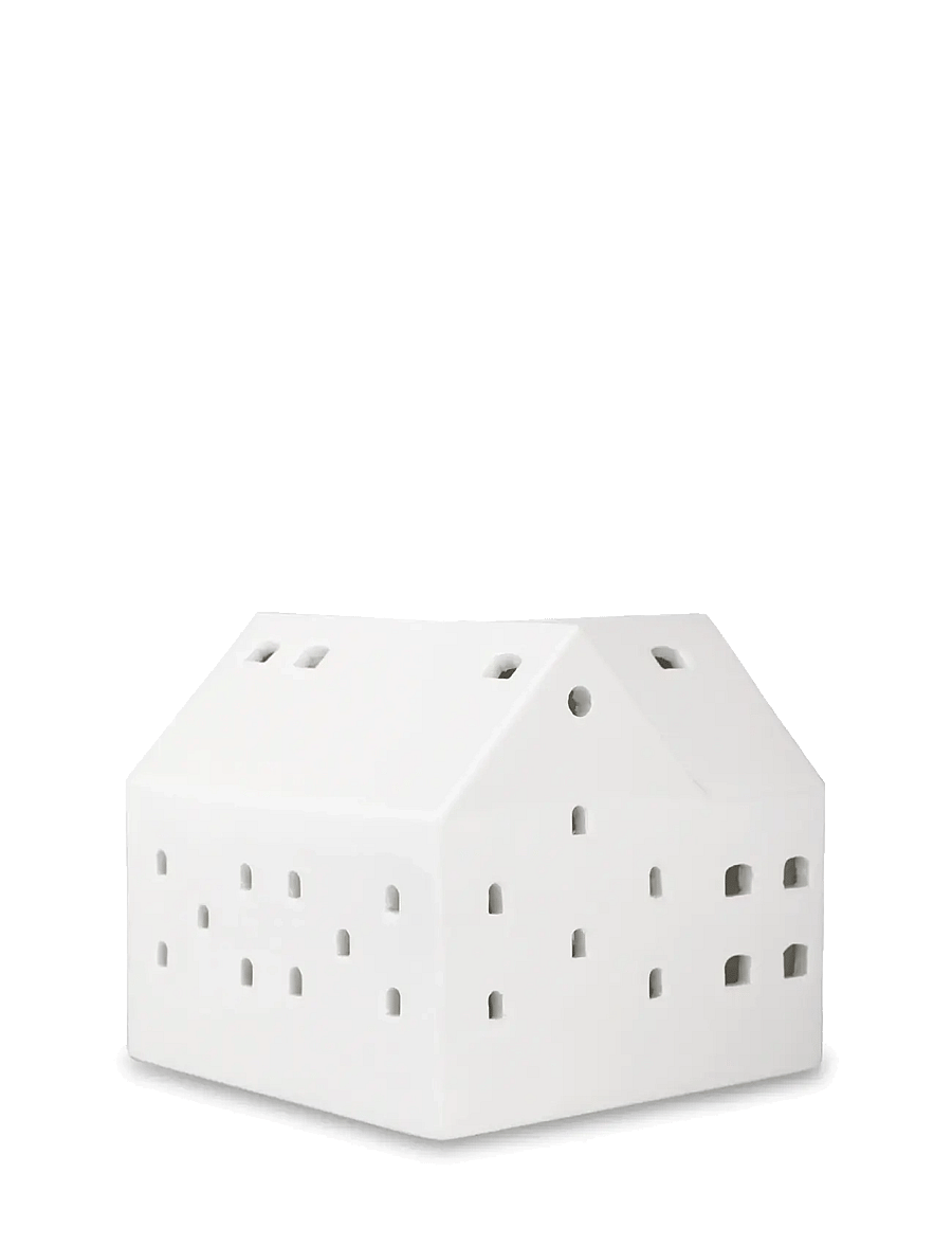 Kähler - Urbania Lighthouse Barn H10.5 cm white - tealight holders - white - 3