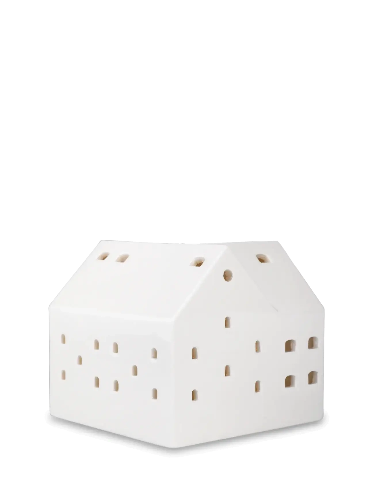 Kähler - Urbania Lighthouse Barn H10.5 cm white - tealight holders - white - 4