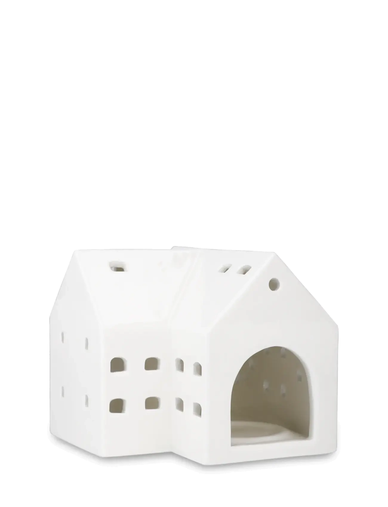 Kähler - Urbania Lighthouse Barn H10.5 cm white - tealight holders - white - 5