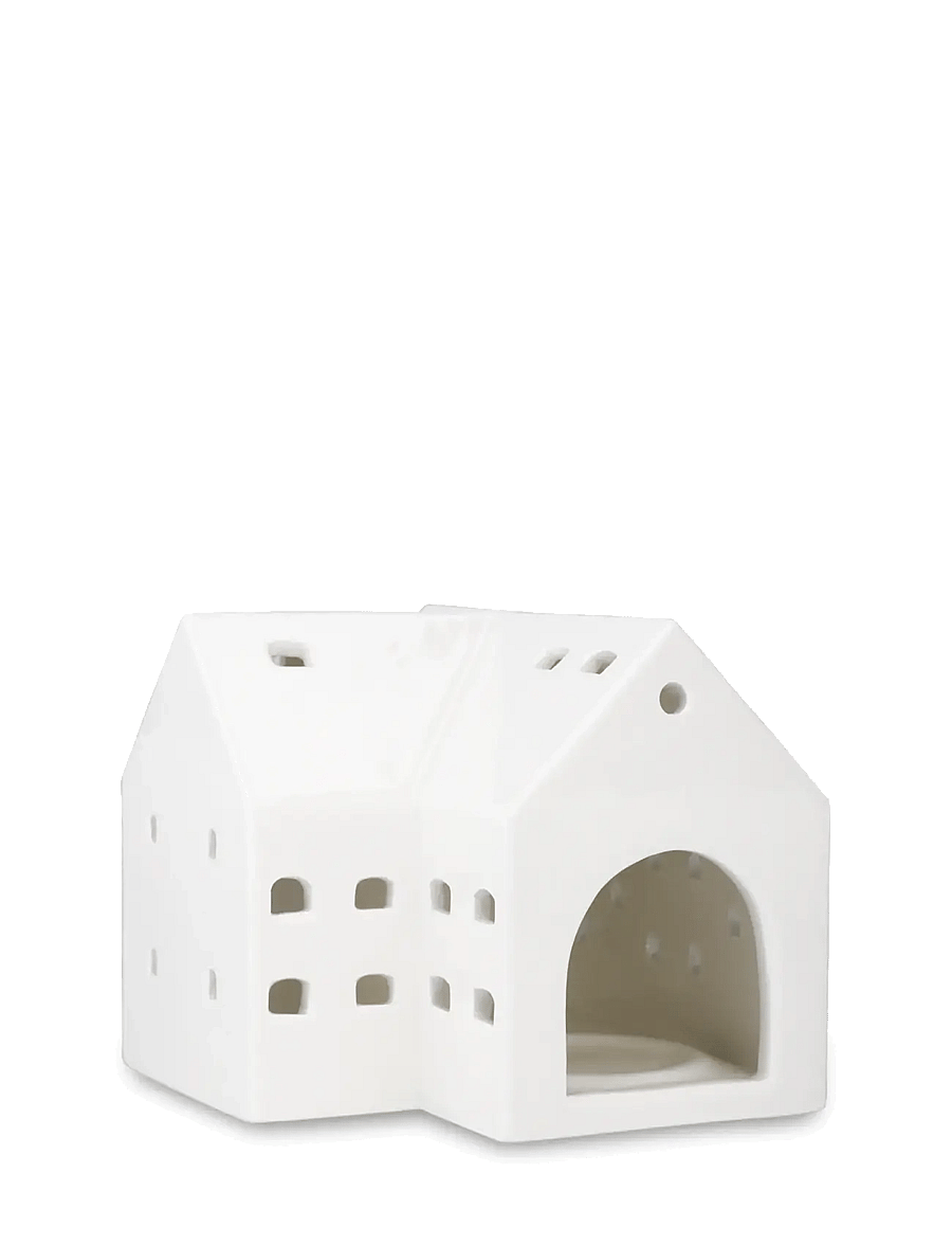 Kähler - Urbania Lighthouse Barn H10.5 cm white - tealight holders - white - 5