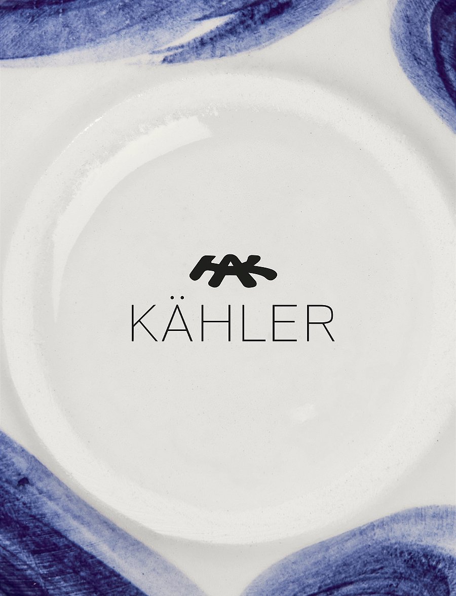 Kähler - Tulle Vase H10.5 cm blue - nach preis einkaufen - blue - 5