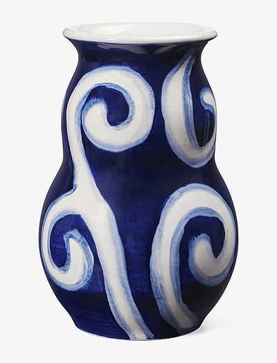 Kähler Tulle Vase H13 cm blue - Vases - BLUE / blue