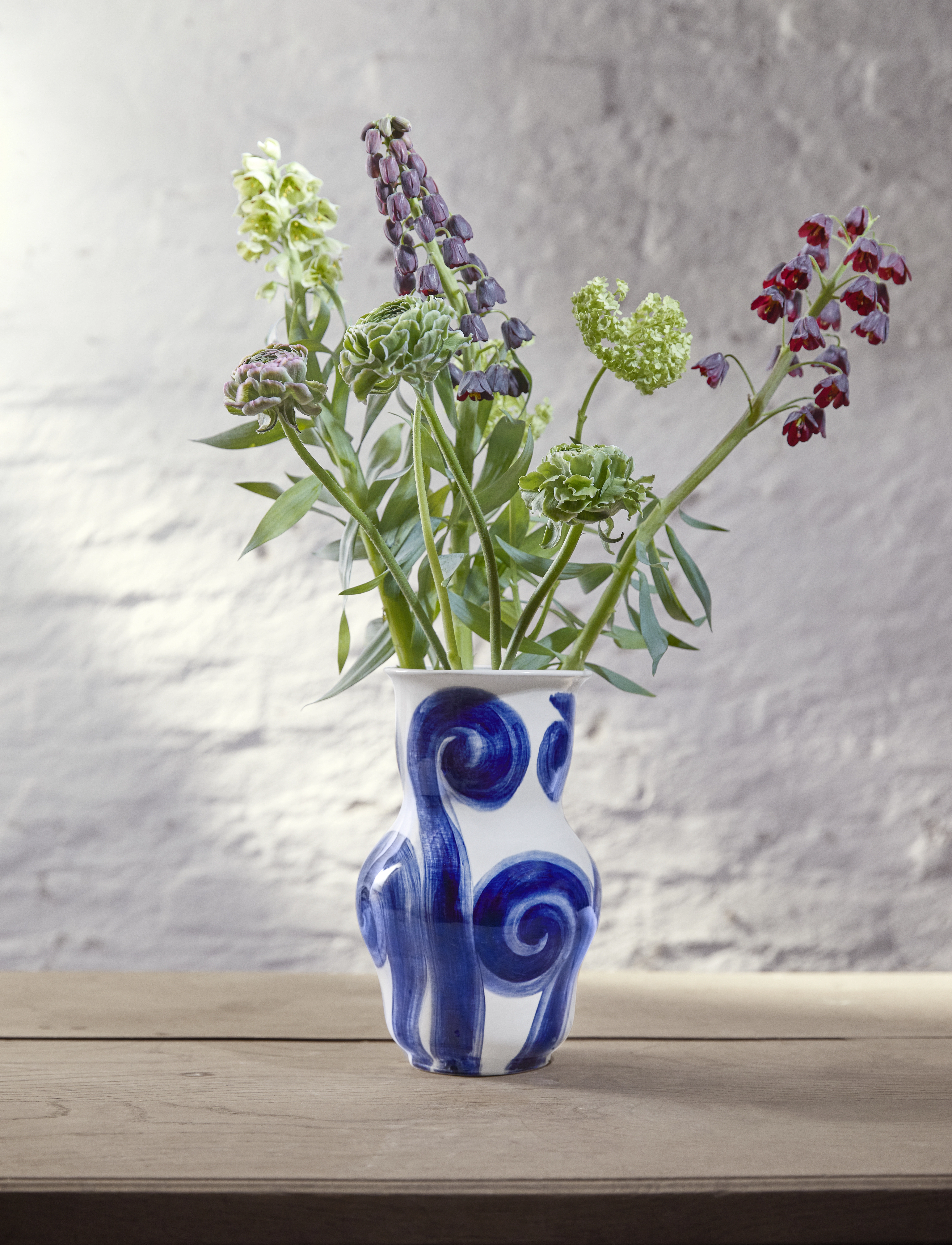 Kähler Tulle Vase H22.5 Cm Blå, 22.5 cm, Decoration, Blau - Vases, Homeware