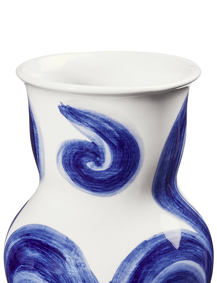 Kähler - Tulle Vase H22.5 cm blue - vaasid - blue - 4