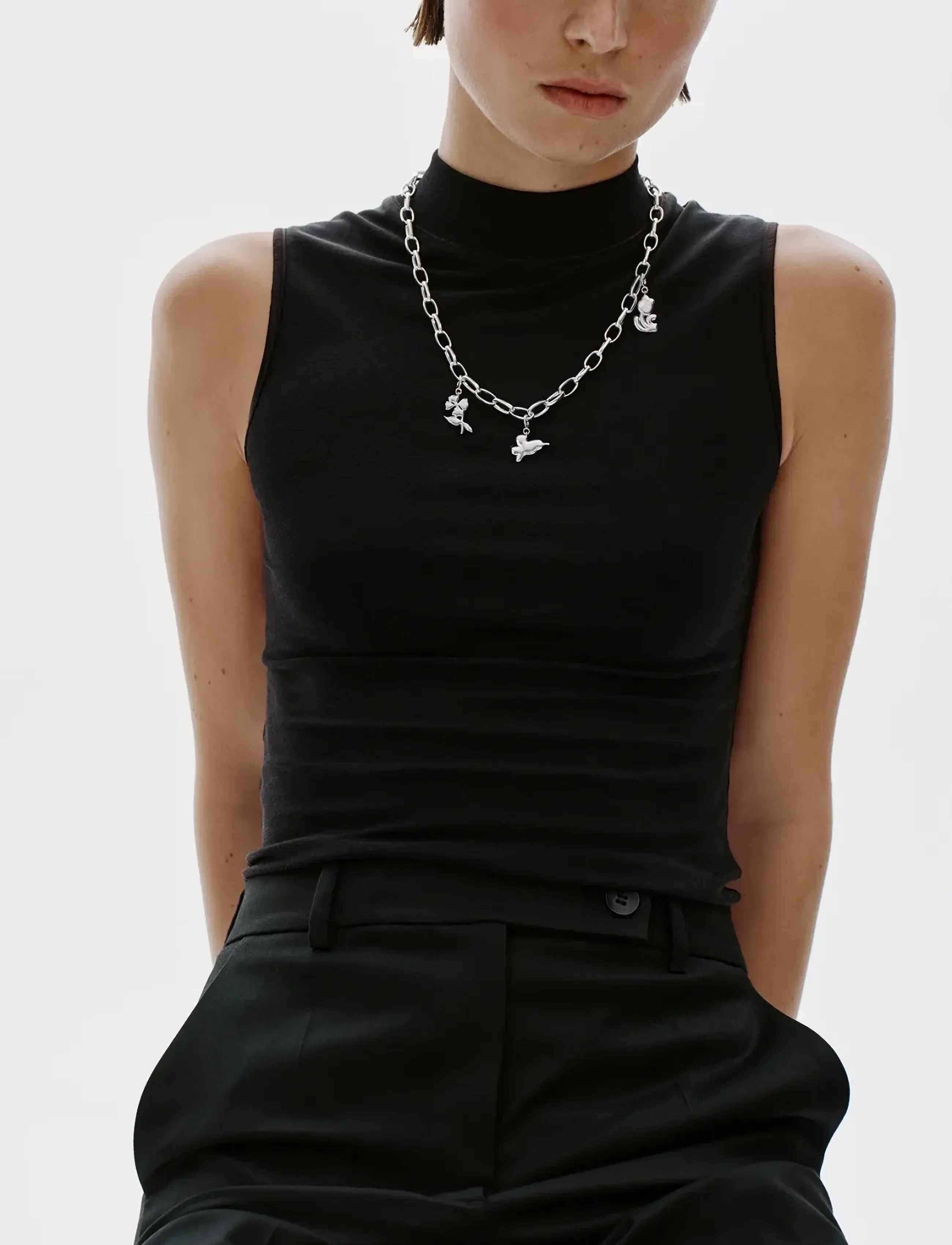 Kalevala - Kalevala x Marimekko Garden Pendant necklace - halskæder med vedhæng - silver - 4