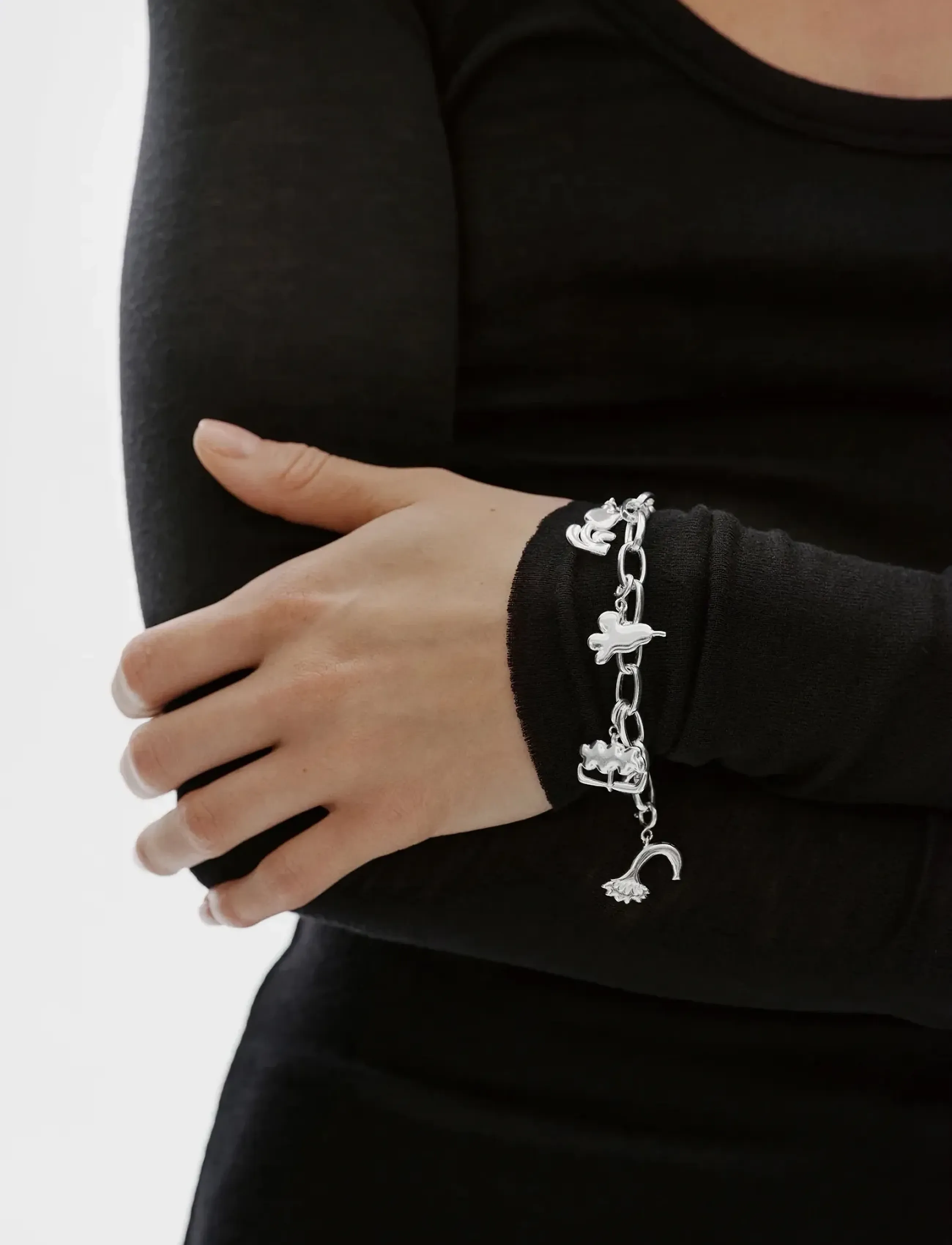 Kalevala Kalevala X Marimekko Garden Bracelet, 19 x 19, Silver, Armbånd > Kædearmbånd, Dame