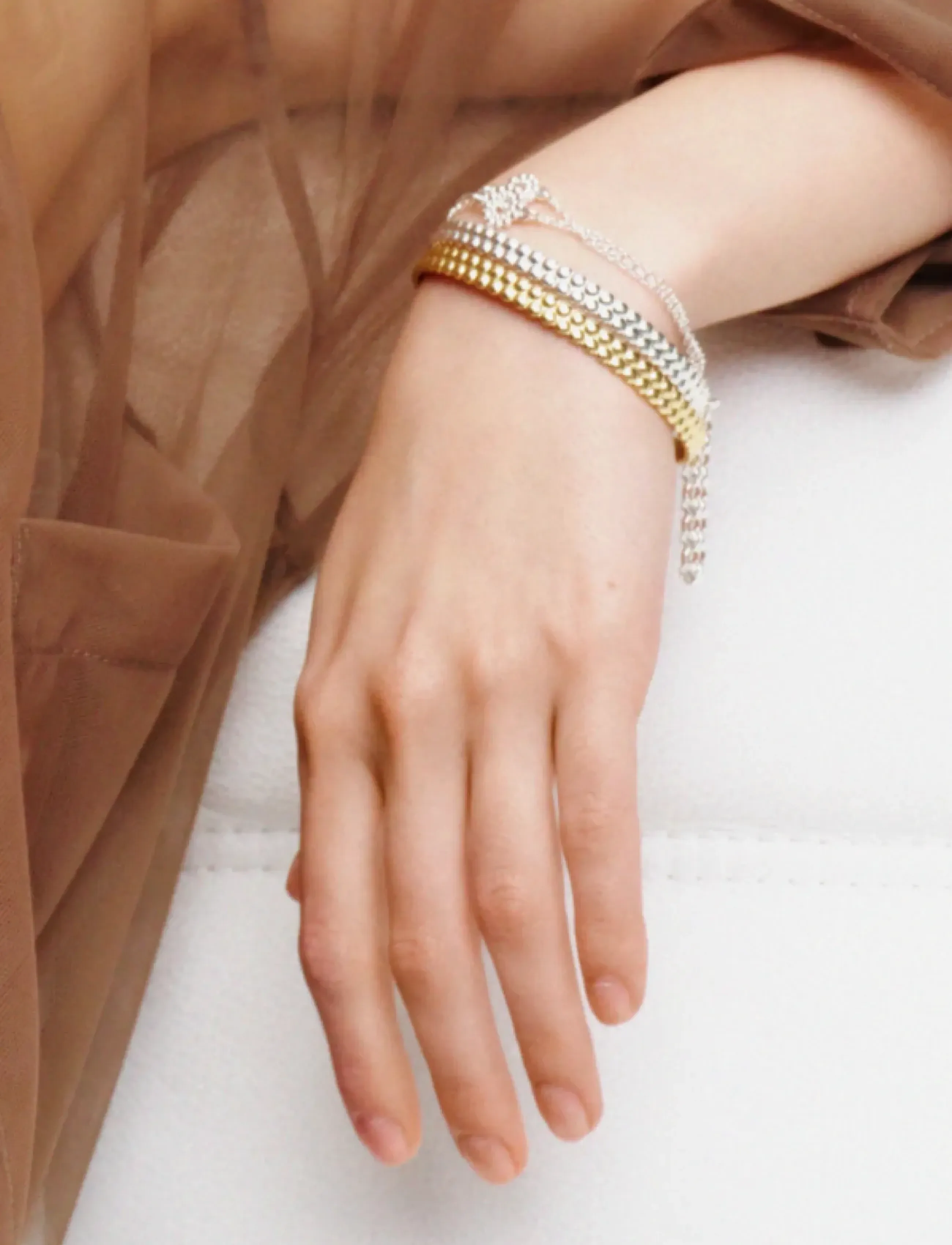 Kalevala Circle Of Light Bracelet, Perle Charm Armbånd, Sølv, Str: ONE SIZE x 19.5