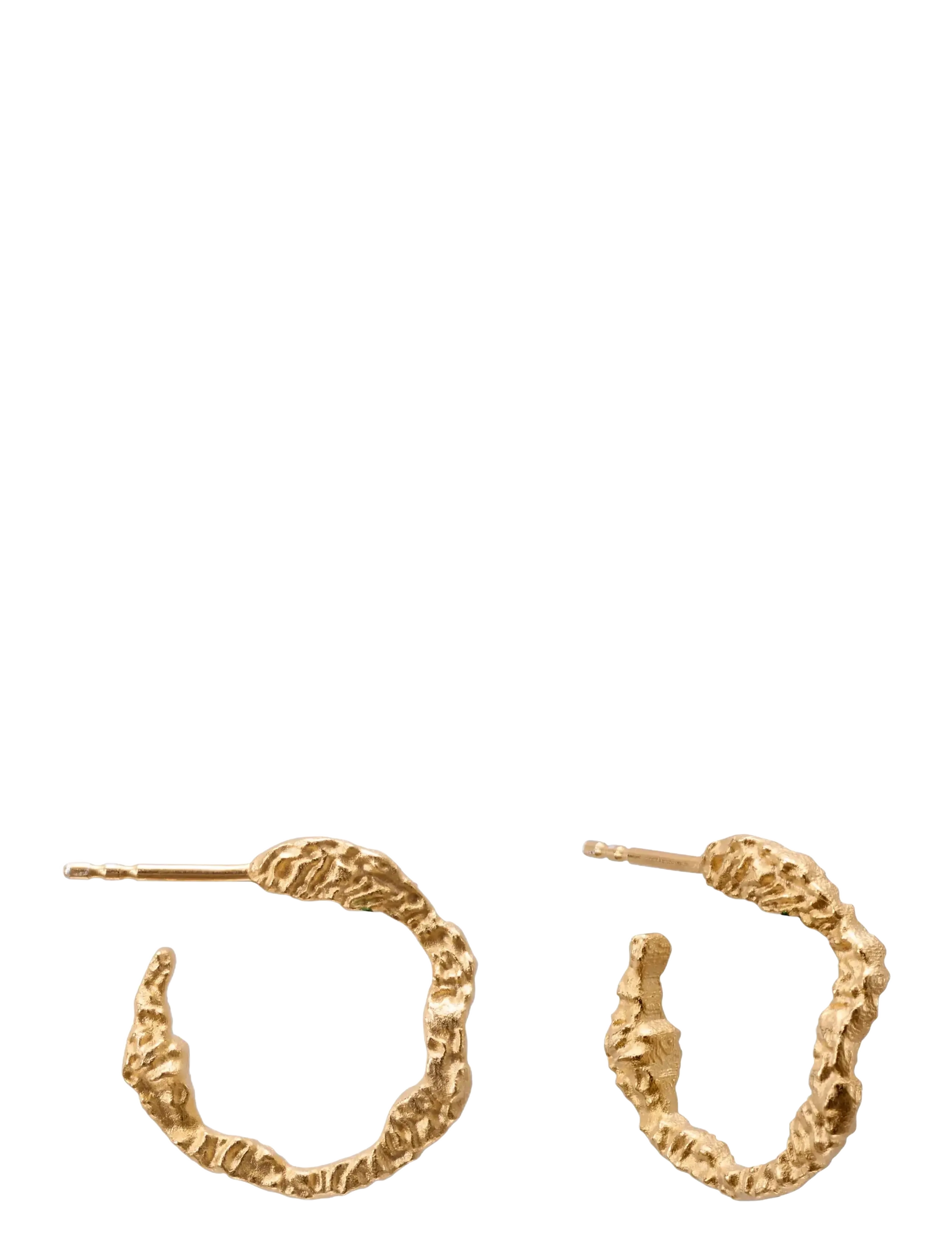 KALEVALA Itu Ohrringe Hoop Silber Gold-Plated Gold - One Size - Damen