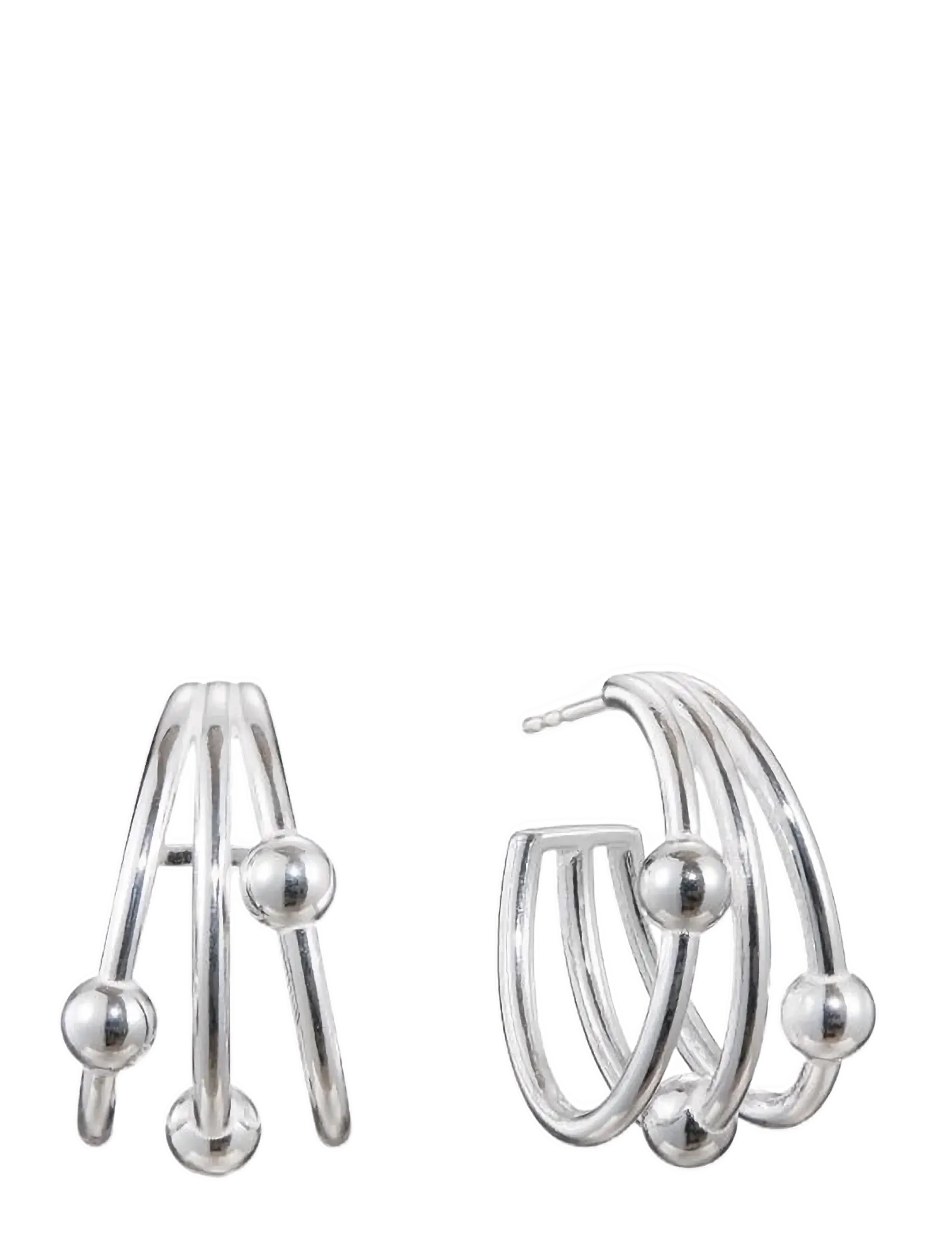 Kalevala Kehät earrings small - Schmuck - SILVER / silver