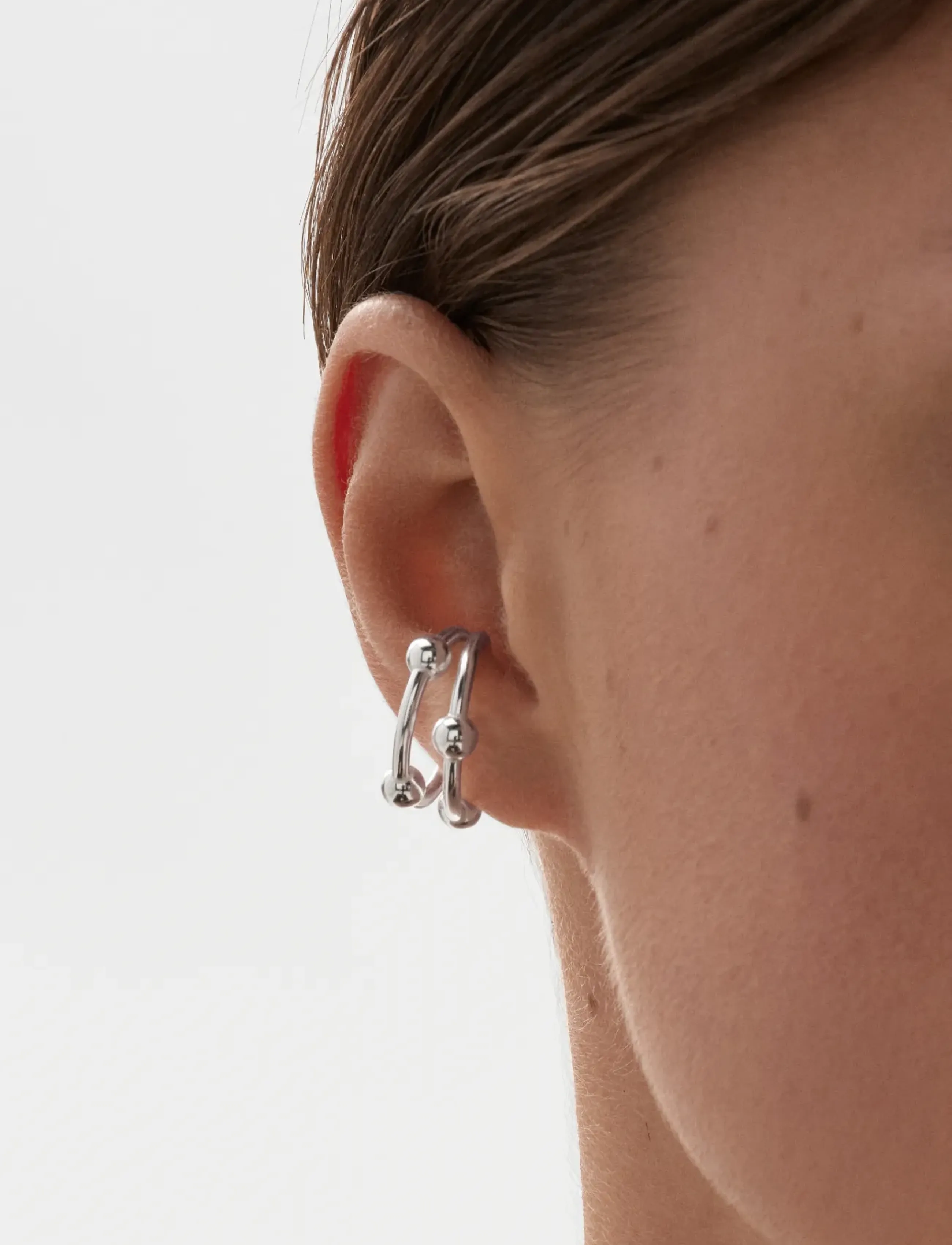 Kalevala - Kehät ear cuff - ohrklemmen - silver - 0
