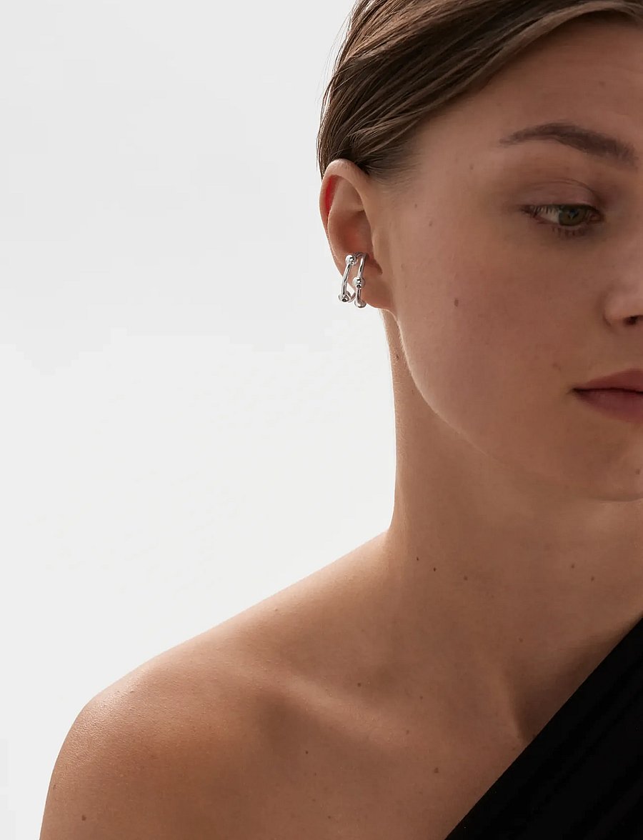 Kalevala - Kehät ear cuff - ohrklemmen - silver - 2
