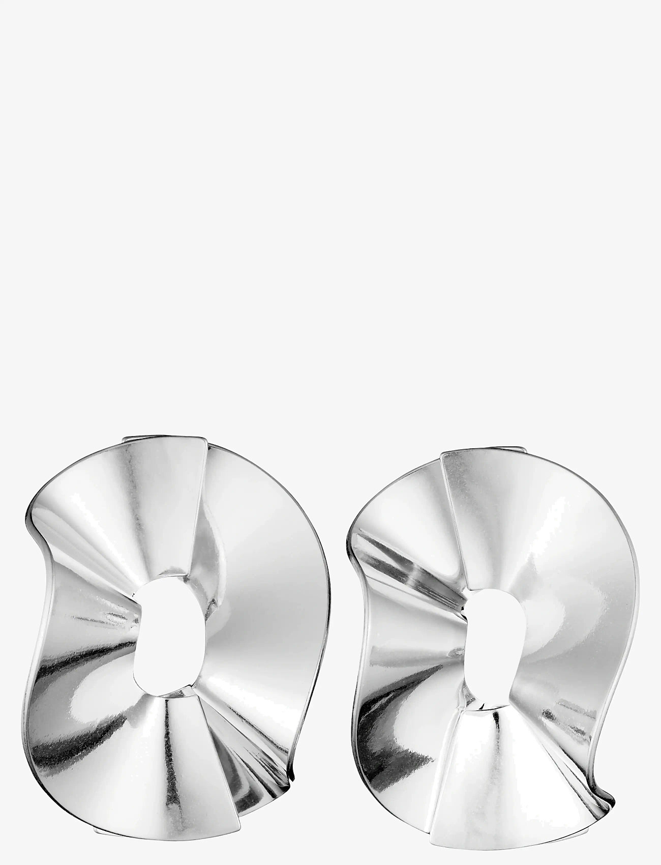 Kalevala - Alluring Earrings round - statement øreringe - silver - 1