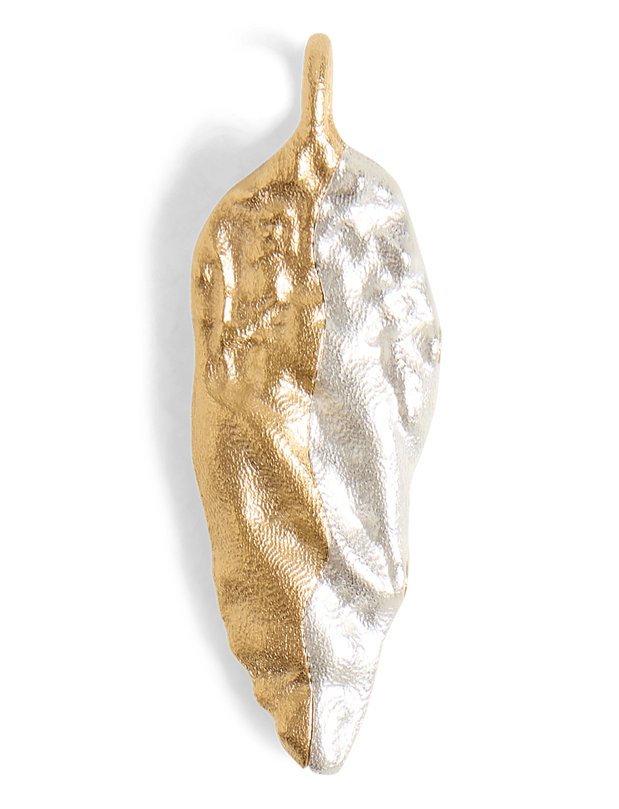 Kalevala - Itu charm seed silver gold-plated - hängande örhängen - gold plated silver - 1