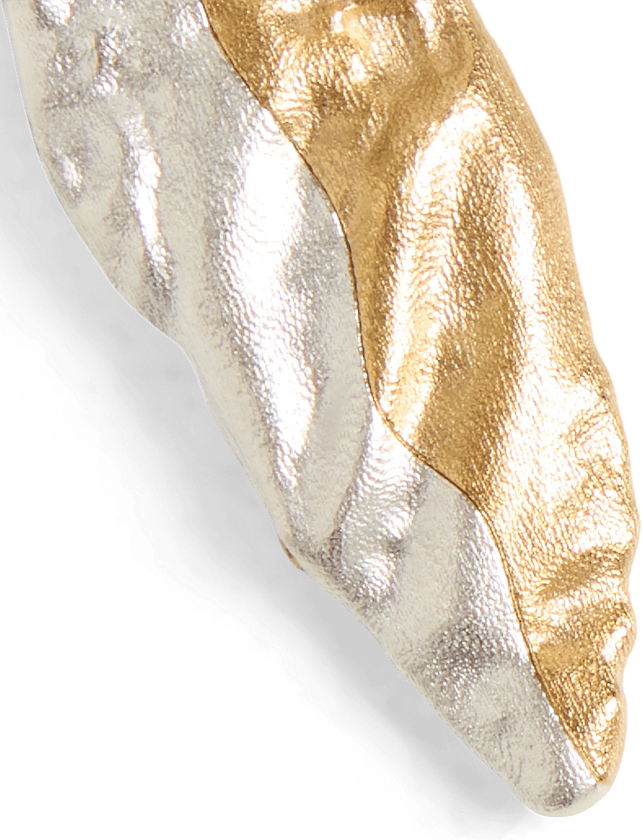 Kalevala - Itu charm seed silver gold-plated - hängande örhängen - gold plated silver - 5