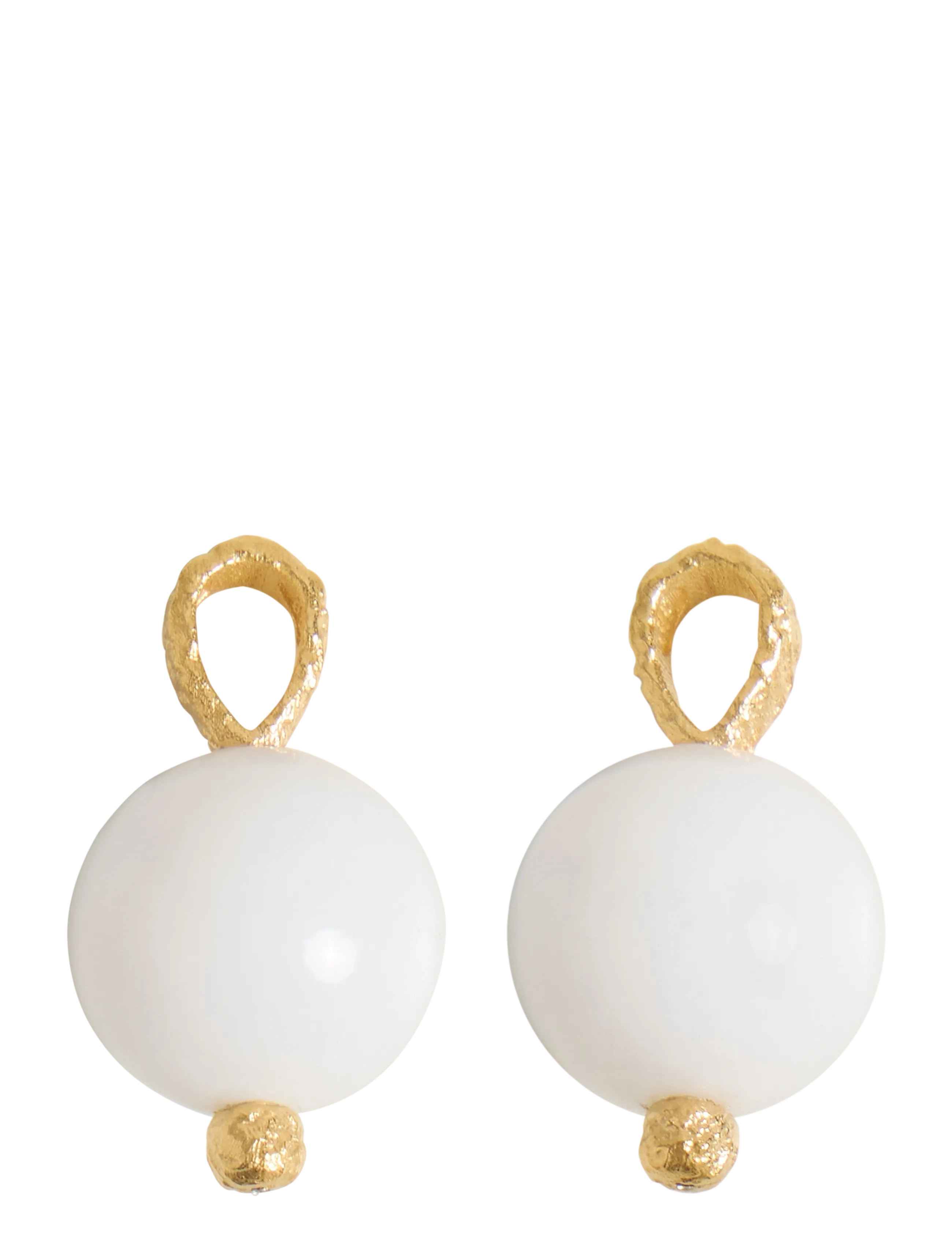 KALEVALA Itu Charm Glass Pearl Silber Gold-Plated Weiß - One Size - Damen
