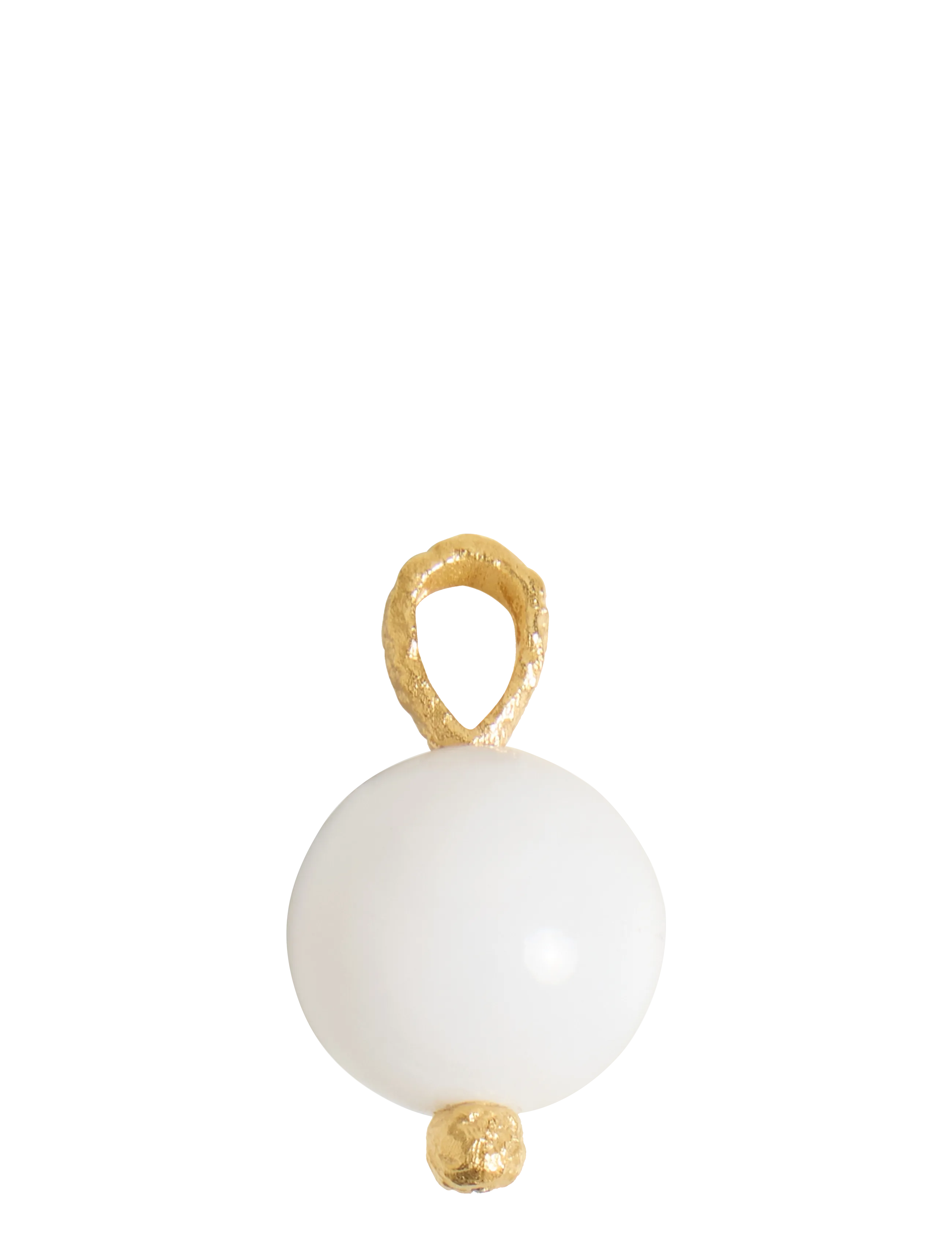 Kalevala - Itu charm glass pearl silver gold-plated - vedhæng - gold pated silver - 2