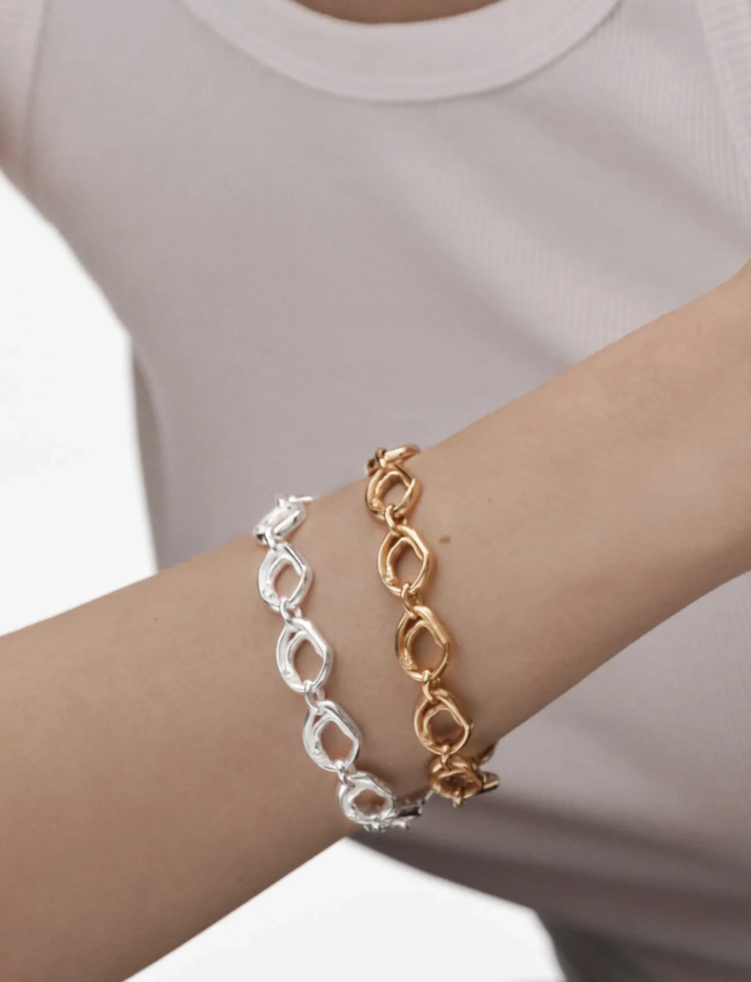 Kalevala Männyt Bracelet Chain, 18 x 18, Bracelets, Gold - Chain Frauen