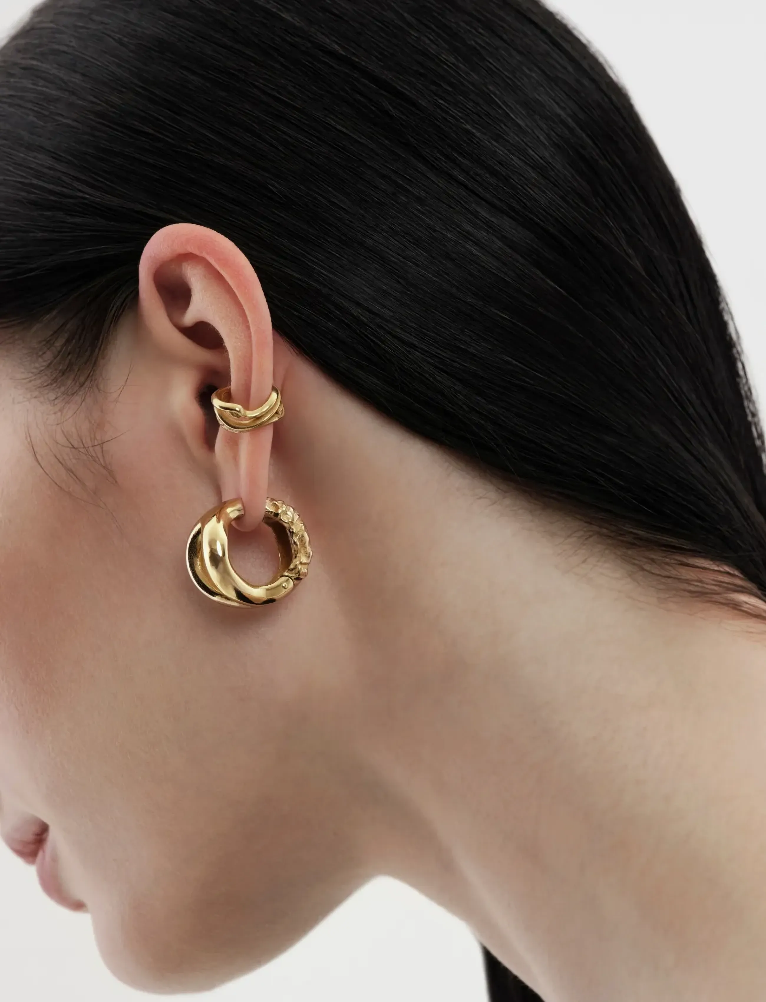 Kalevala Männyt Ear Cuff, One Size, Gold, Øreringe > Ear Cuffs, Dame