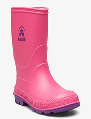 Kamik - STOMP - gummistøvler uten linjer - pink - 0