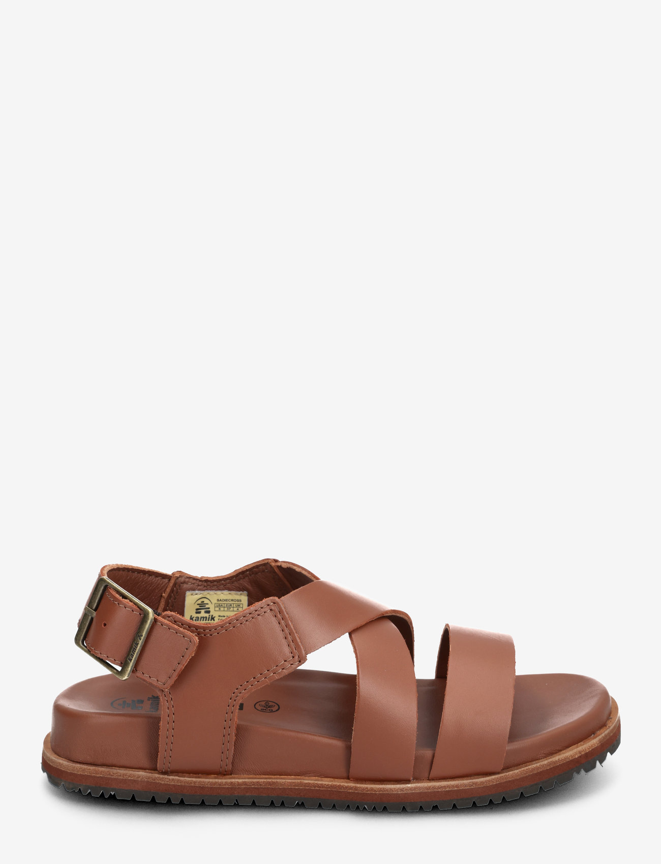 Kamik - SADIE CROSS - flade sandaler - dark brown - 1
